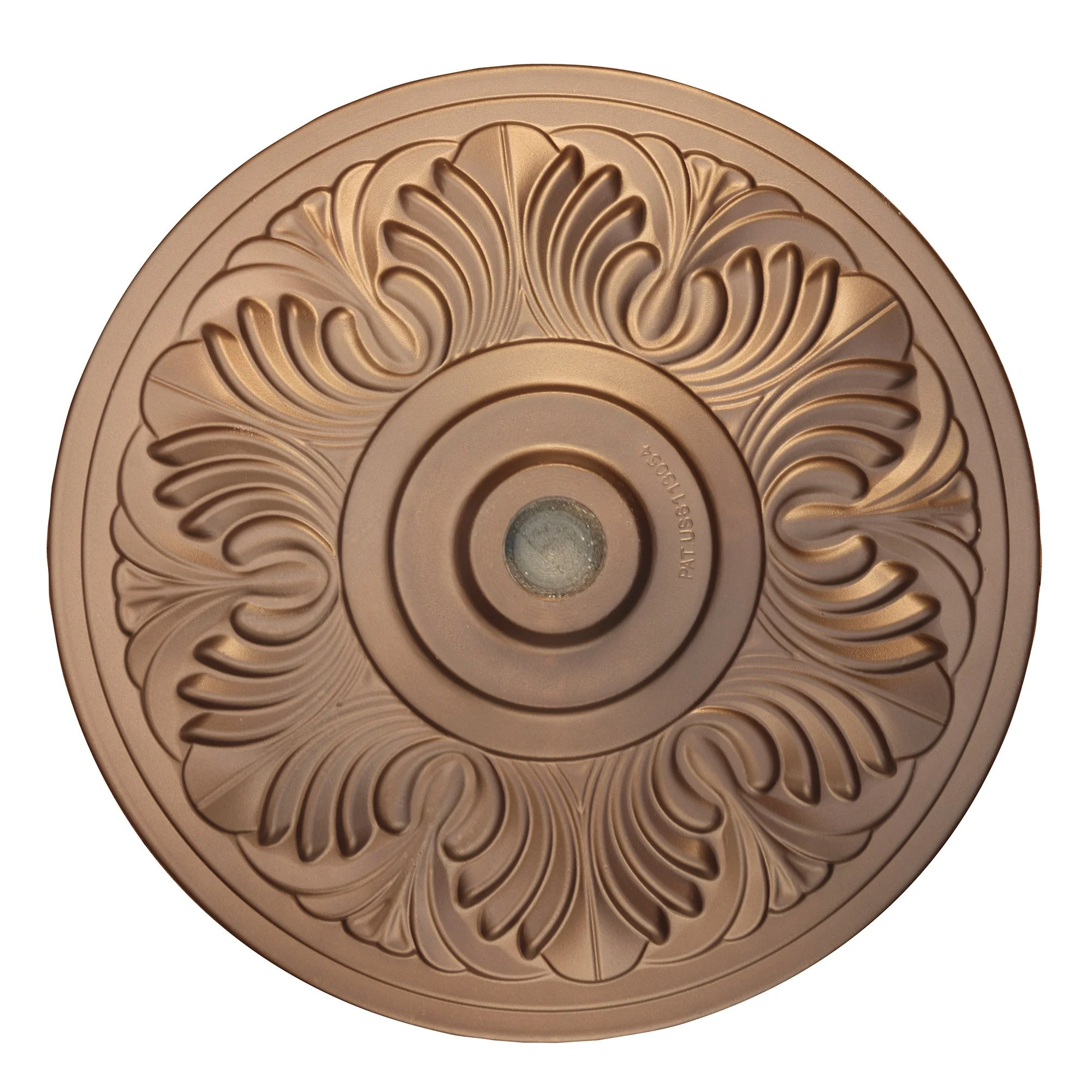 50-lb Art Deco Aluminum Umbrella Base in Bronze - Image 3
