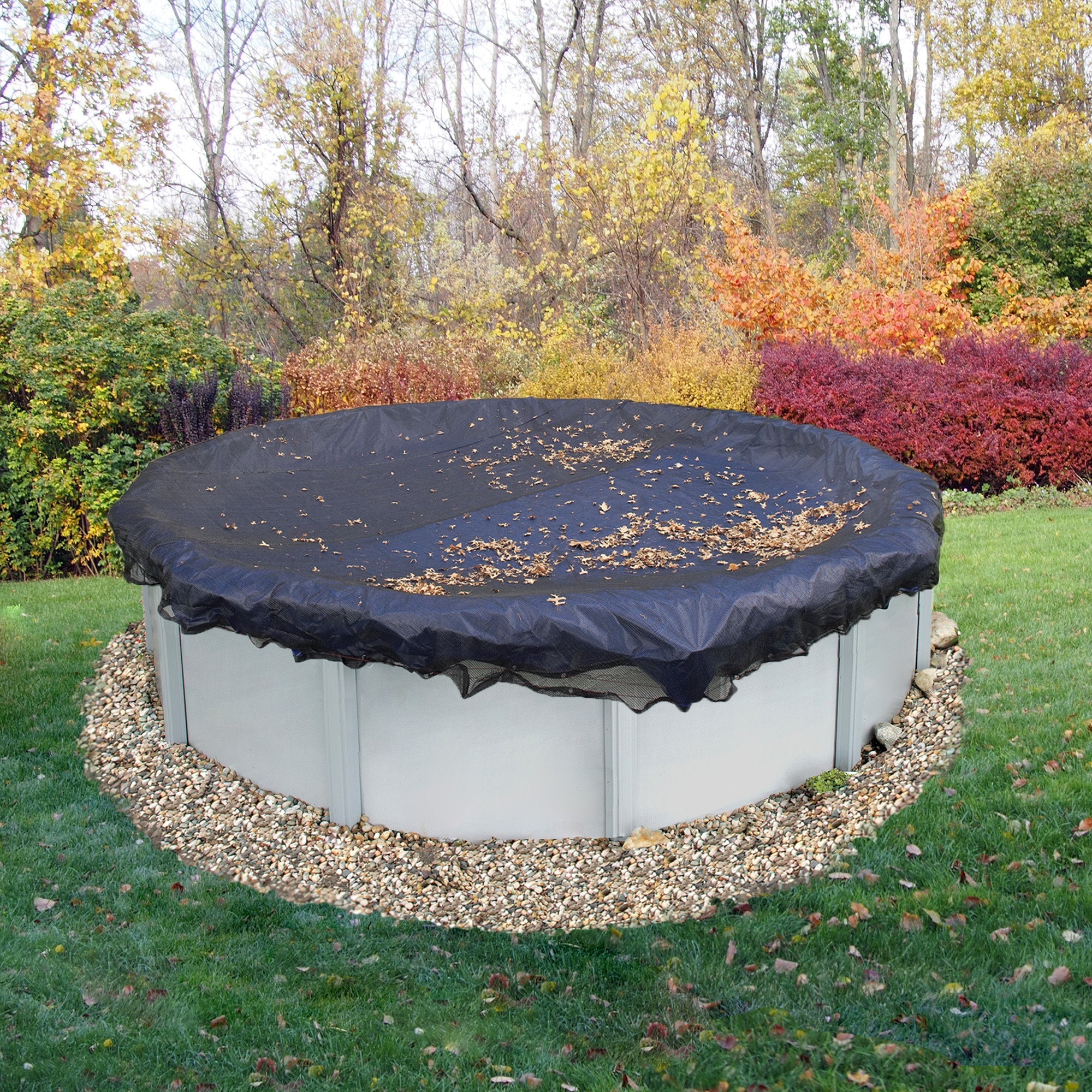 Arctic Armor Above Ground Swimming Pool Winter Cover Leaf Net Round or Oval - Image 9