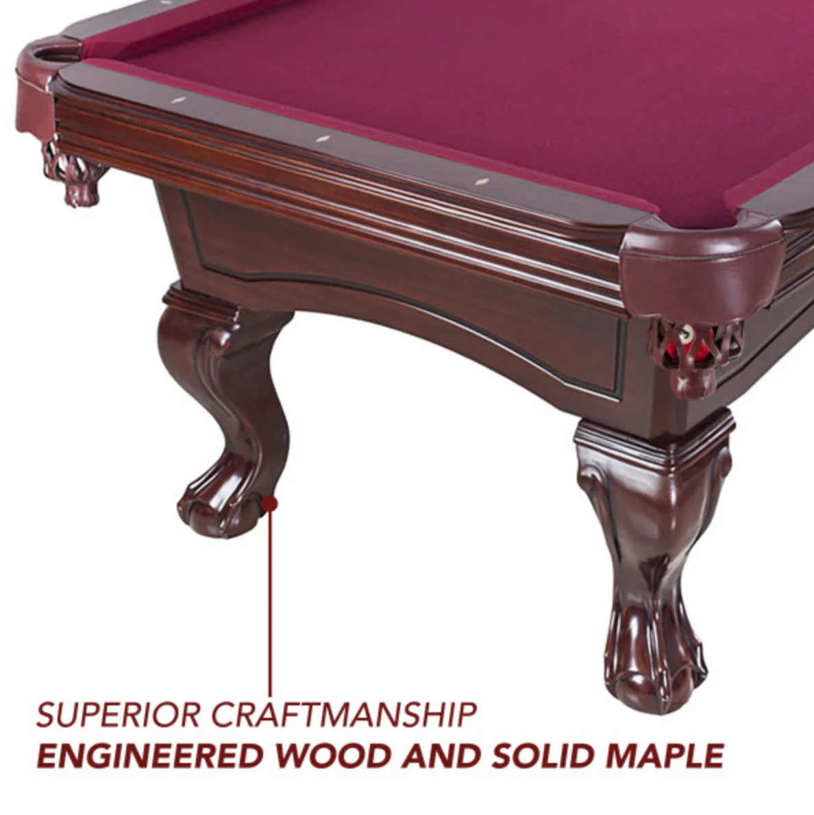 Augusta 8' Non-Slate Family Billiards Pool Table - Image 8