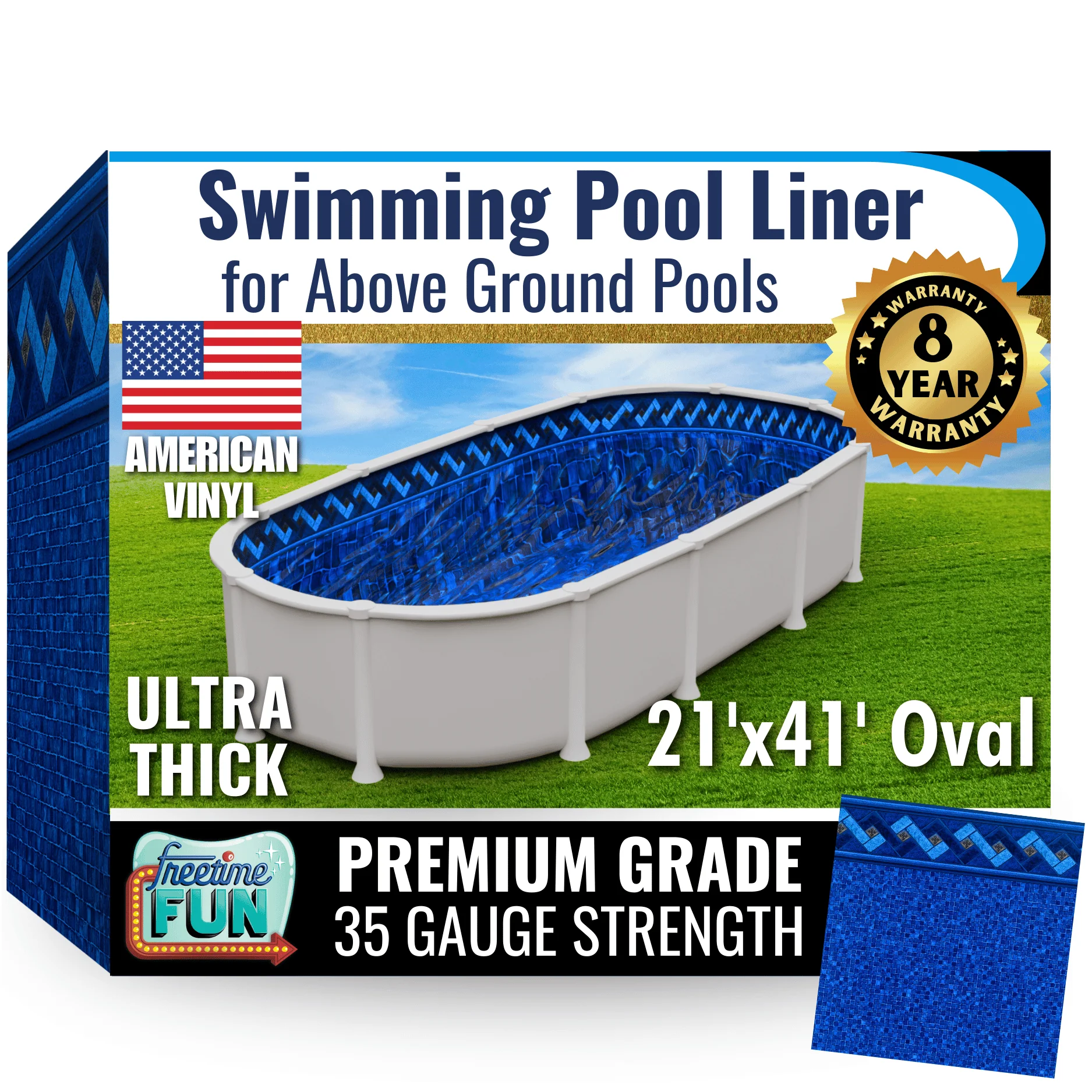 Permalast Peak Multibead 20 mil Fitted Above Ground Pool Liner - Image 6