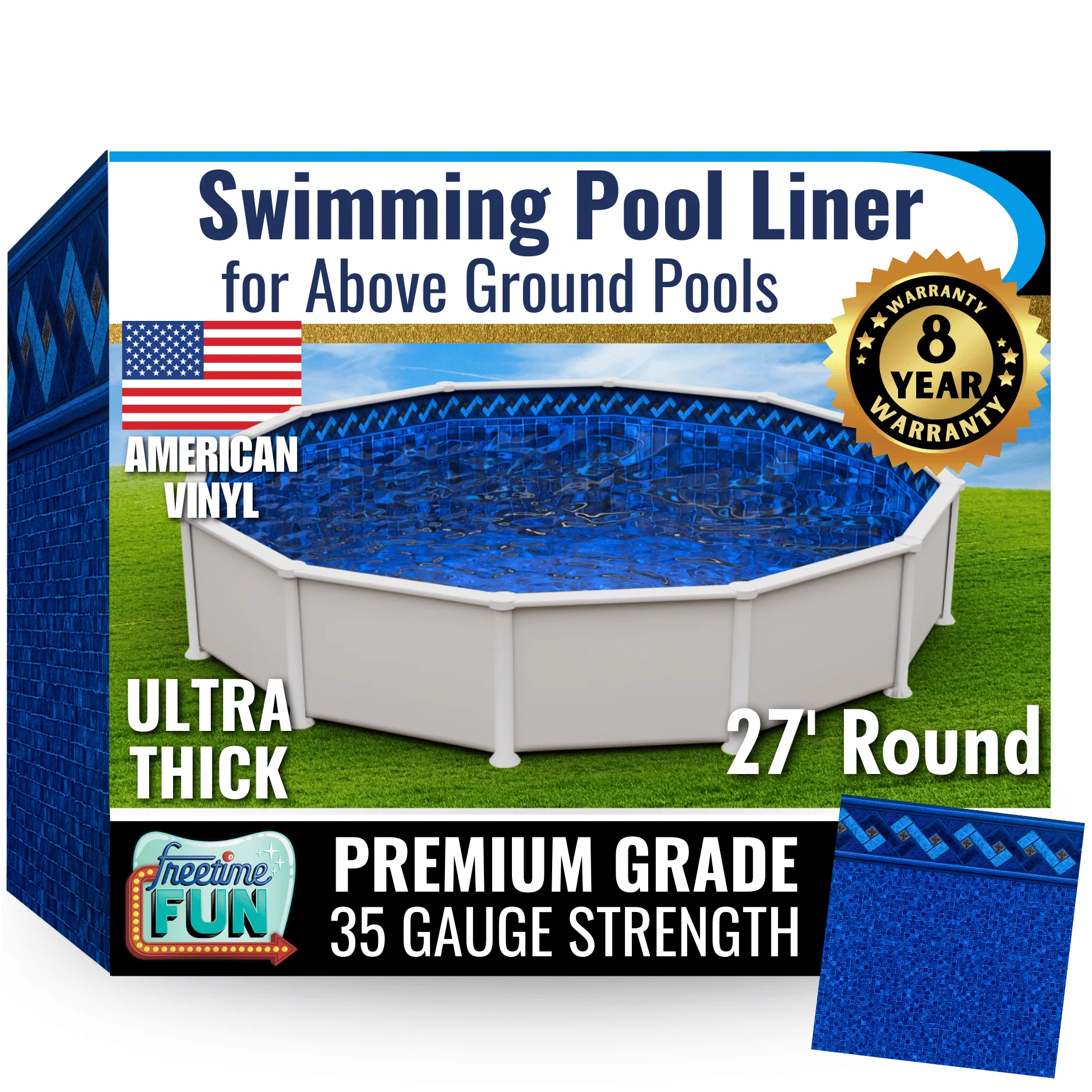 Permalast Peak Multibead 20 mil Fitted Above Ground Pool Liner - Image 7