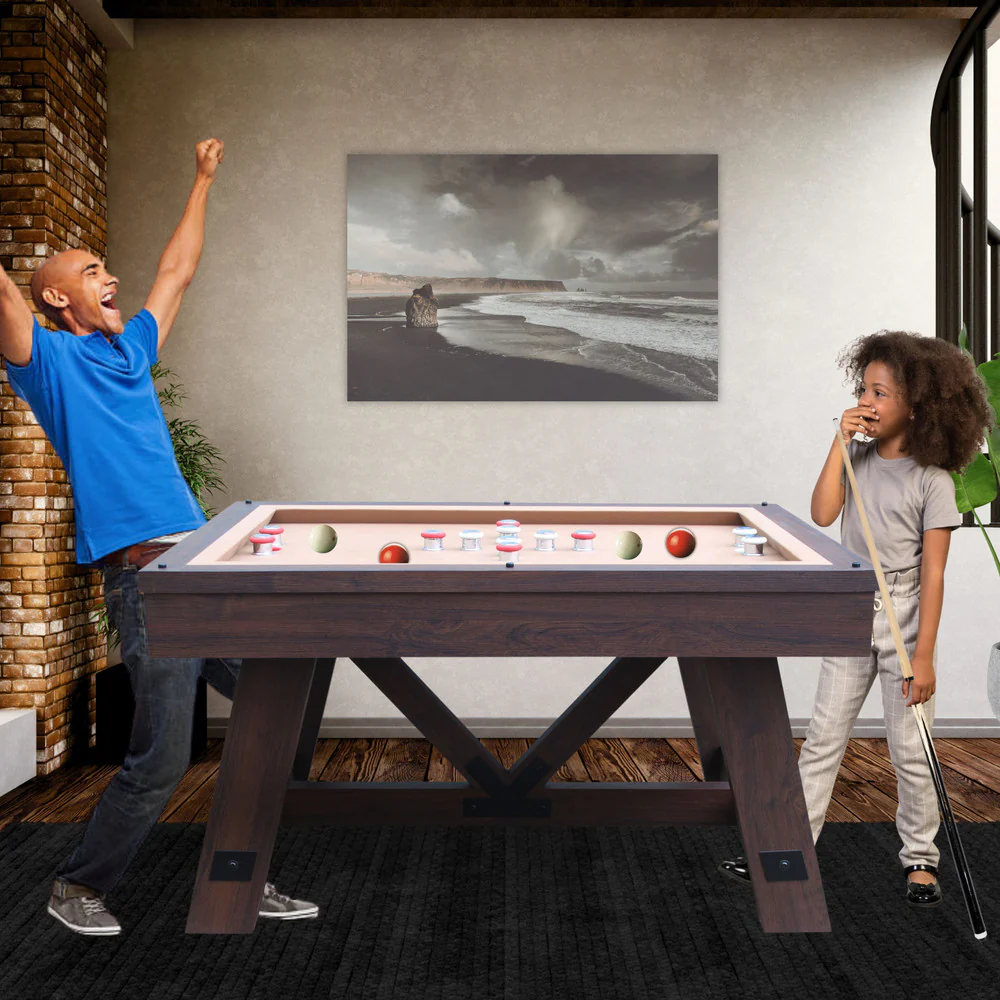 Baddah Bing 54" Espresso Bumper Pool Table - Image 6