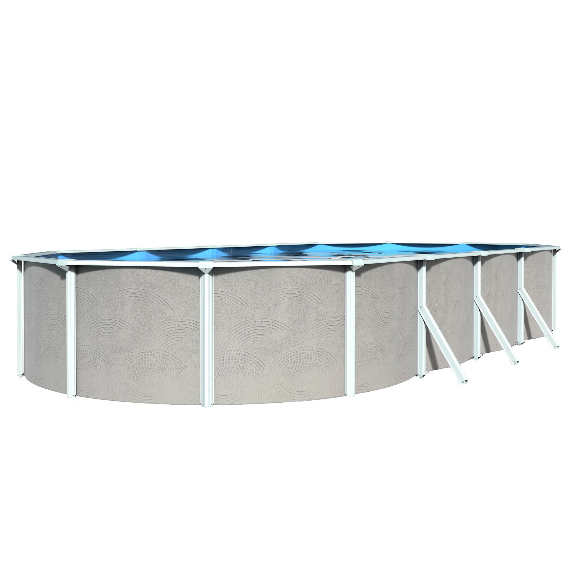 Belize 52" Steel Wall Above Ground Pool Kit plus Starter Package - Image 5