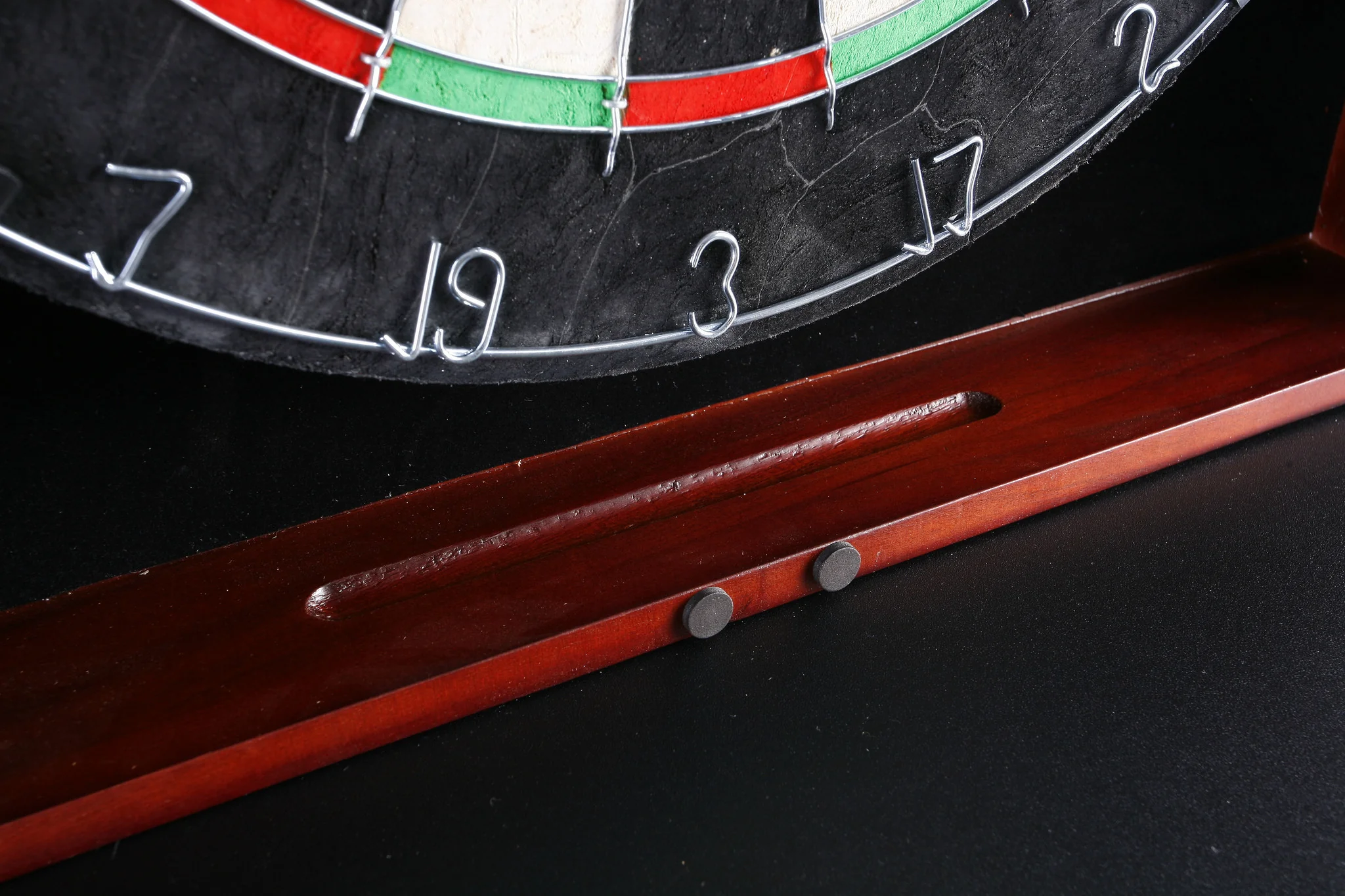 Centerpoint Solid Hardwood Dart Board Cabinet Set Steel Tip Darts Dartboard Game - Image 4