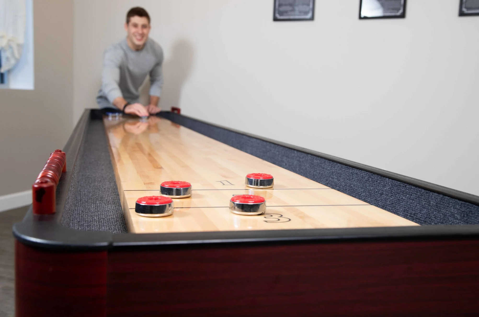 Challenger 9' Deluxe Pub Style Shuffleboard Table - Image 7