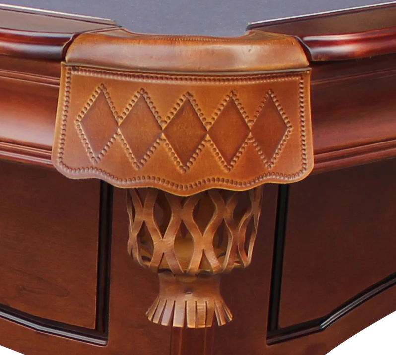 Charles River 8' Slate Pool Table w/ Leather Drop Pockets - Image 2