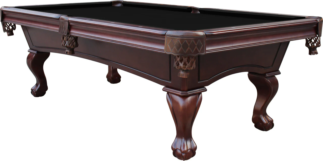 Charles River 8' Slate Pool Table w/ Leather Drop Pockets - Image 4