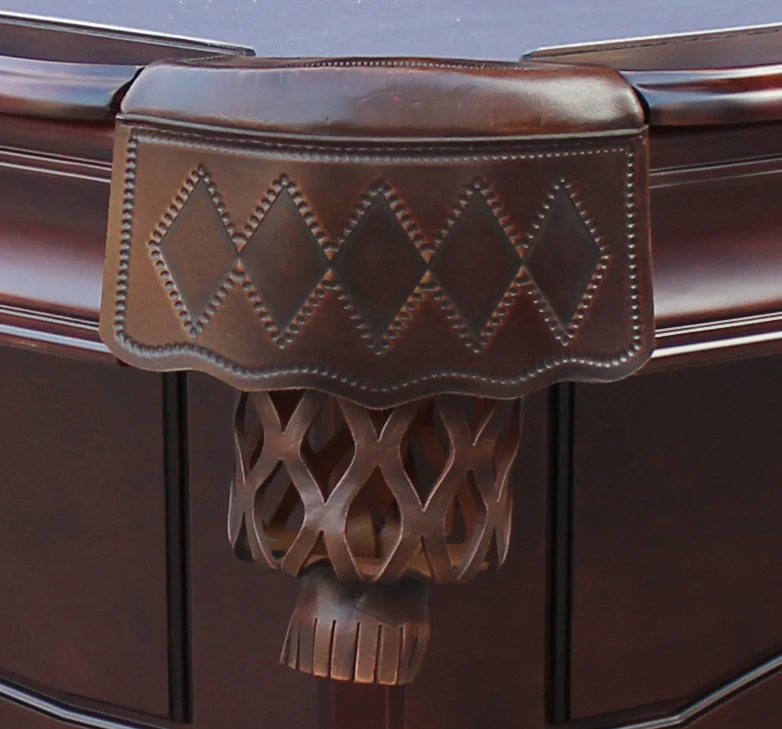 Charles River 8' Slate Pool Table w/ Leather Drop Pockets - Image 7