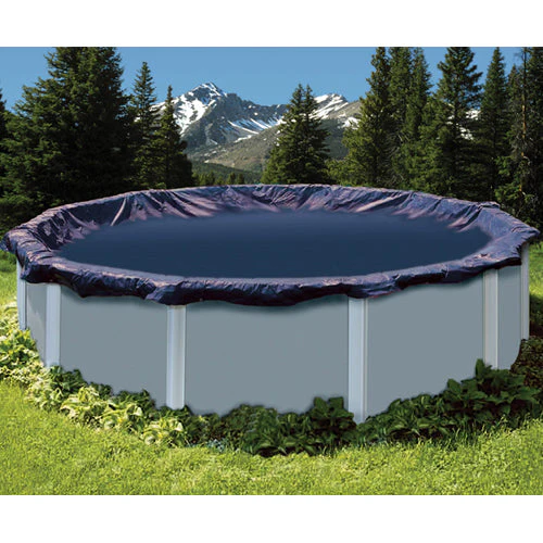 Above Ground Swimming Pool Winter Tarp Covers by Swimline in Round and Oval Sizes - Image 3