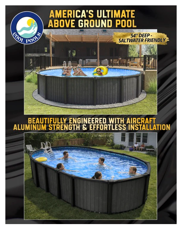 Cool Pool 54” Deep Above Ground Pool Package