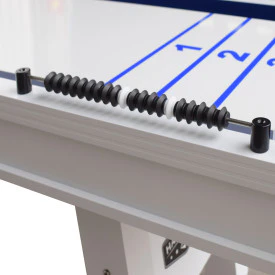 Crestline 12' Indoor / Outdoor Aluminum Shuffleboard Table - White - Image 5
