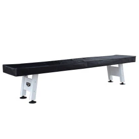 Crestline 12' Indoor / Outdoor Aluminum Shuffleboard Table - White - Image 8