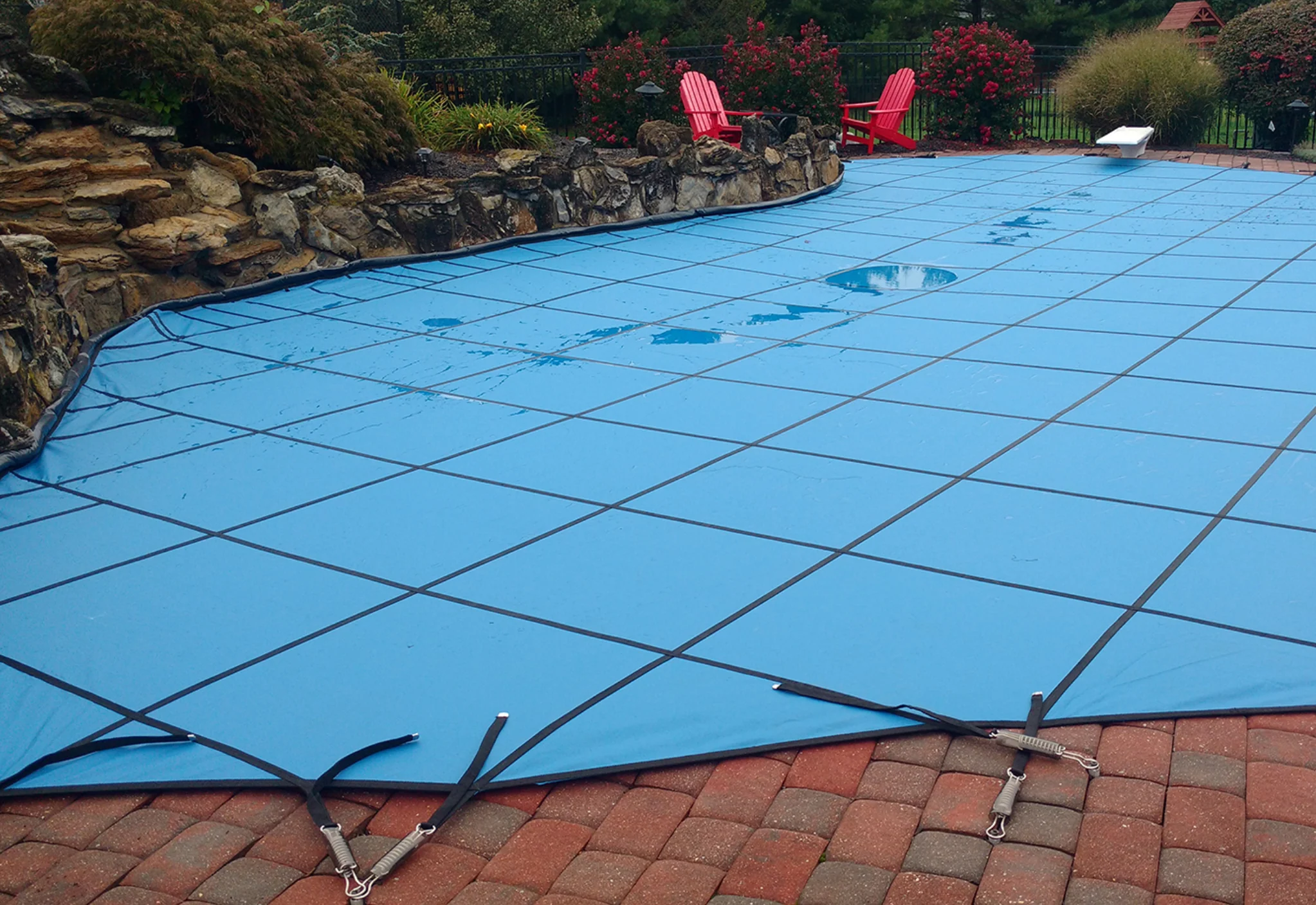 Custom Swimming Pool Winter Safety Cover QUOTE and SAMPLE MATERIALS Mesh & Solid - Image 10