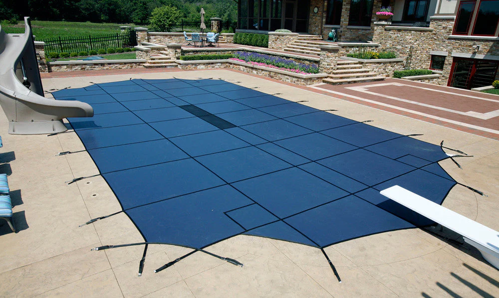 Custom Swimming Pool Winter Safety Cover QUOTE and SAMPLE MATERIALS Mesh & Solid - Image 7