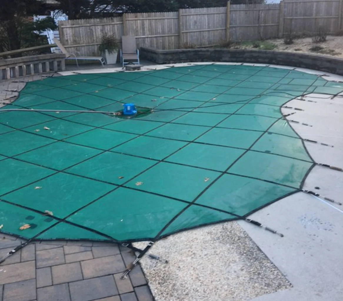Custom Swimming Pool Winter Safety Cover QUOTE and SAMPLE MATERIALS Mesh & Solid - Image 8