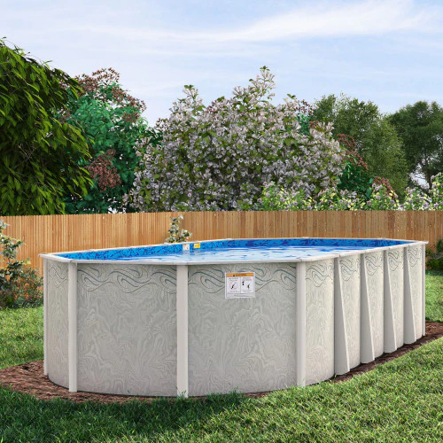 Delta Dream Salt Friendly 52" or 54" Tall Aluminum Above Ground Pool Kit plus Starter Package - Image 10