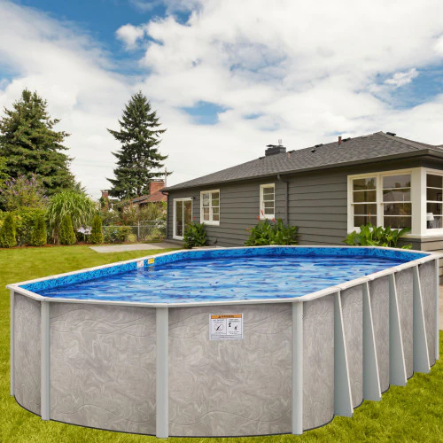 Delta Dream Salt Friendly 52" or 54" Tall Aluminum Above Ground Pool Kit plus Starter Package - Image 11