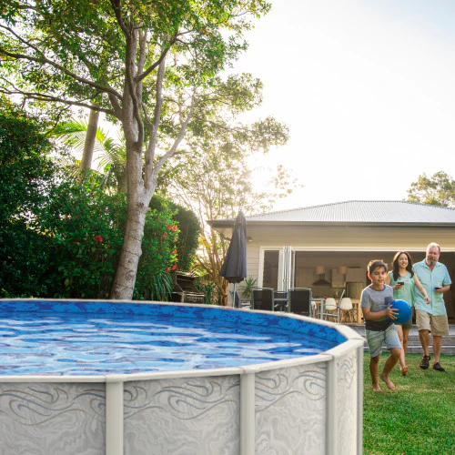 Delta Dream Salt Friendly 52" or 54" Tall Aluminum Above Ground Pool Kit plus Starter Package - Image 4