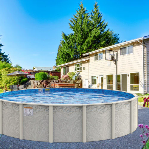 Delta Dream Salt Friendly 52" or 54" Tall Aluminum Above Ground Pool Kit plus Starter Package - Image 5