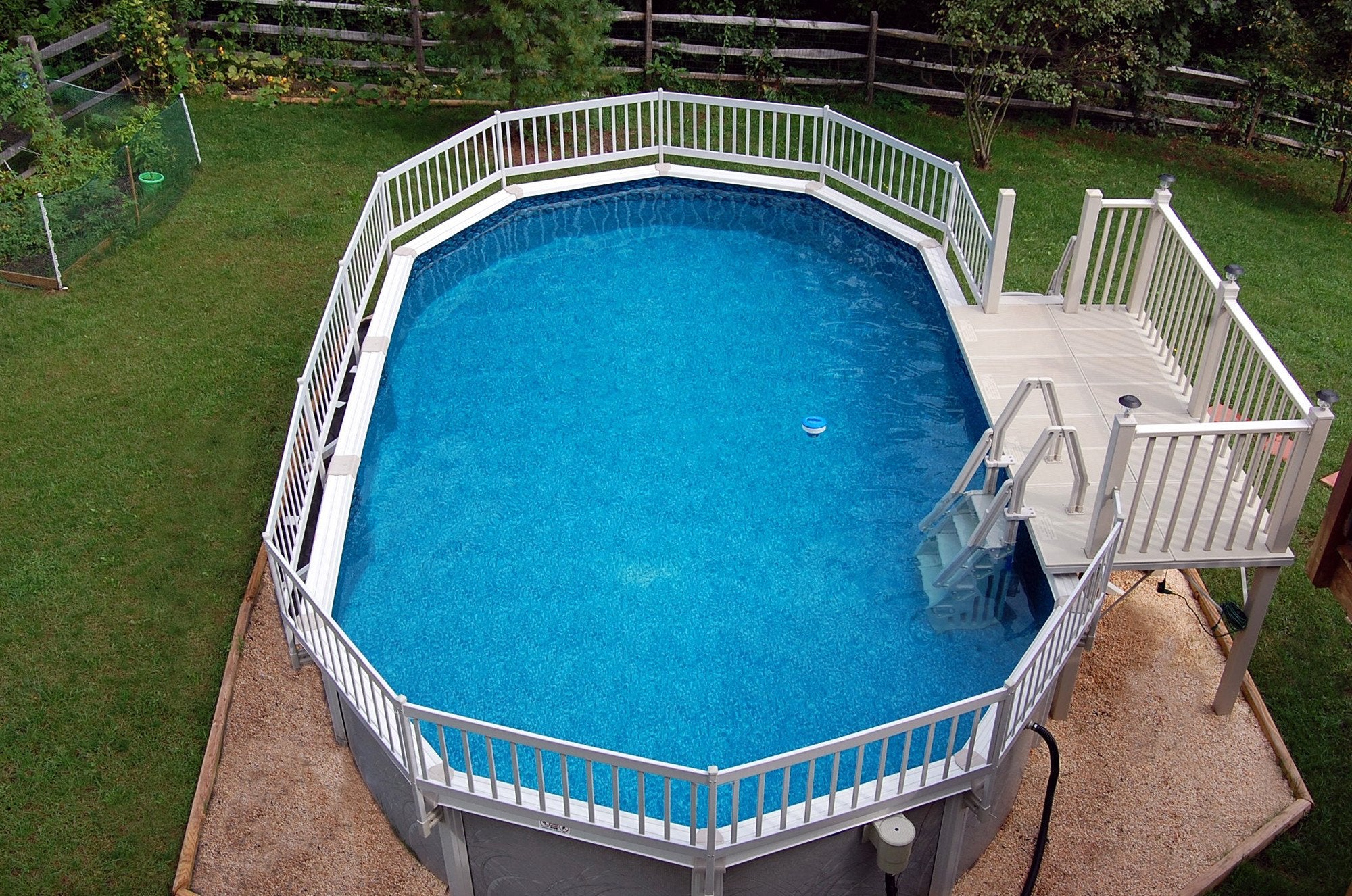 Vinyl Works Deluxe 24 inch In-Pool Step for Above Ground Pools - Taupe - Image 2