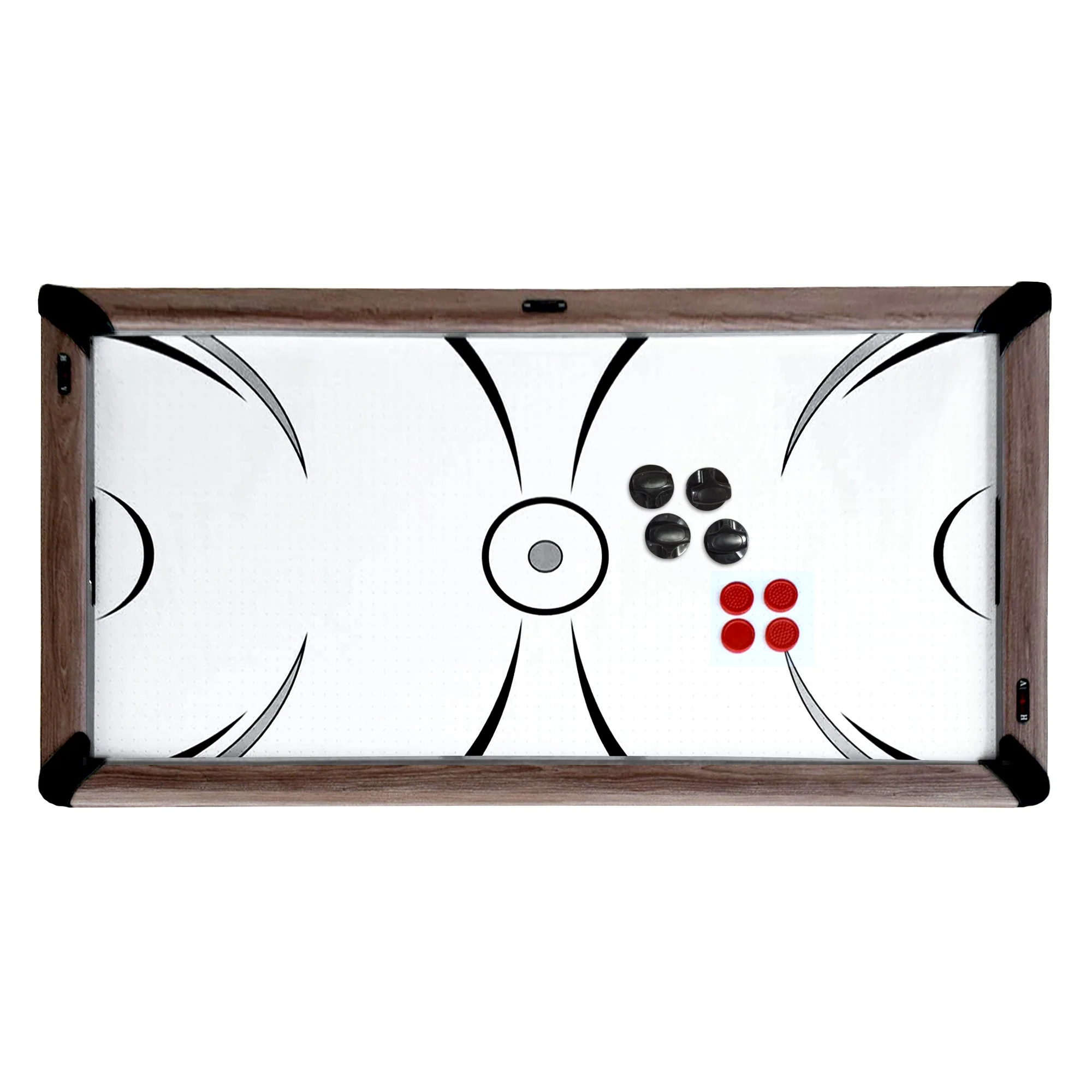 Driftwood 7-ft 3-in-1 Combo Air Hockey Table w/ Ping Pong and Dining - Image 3