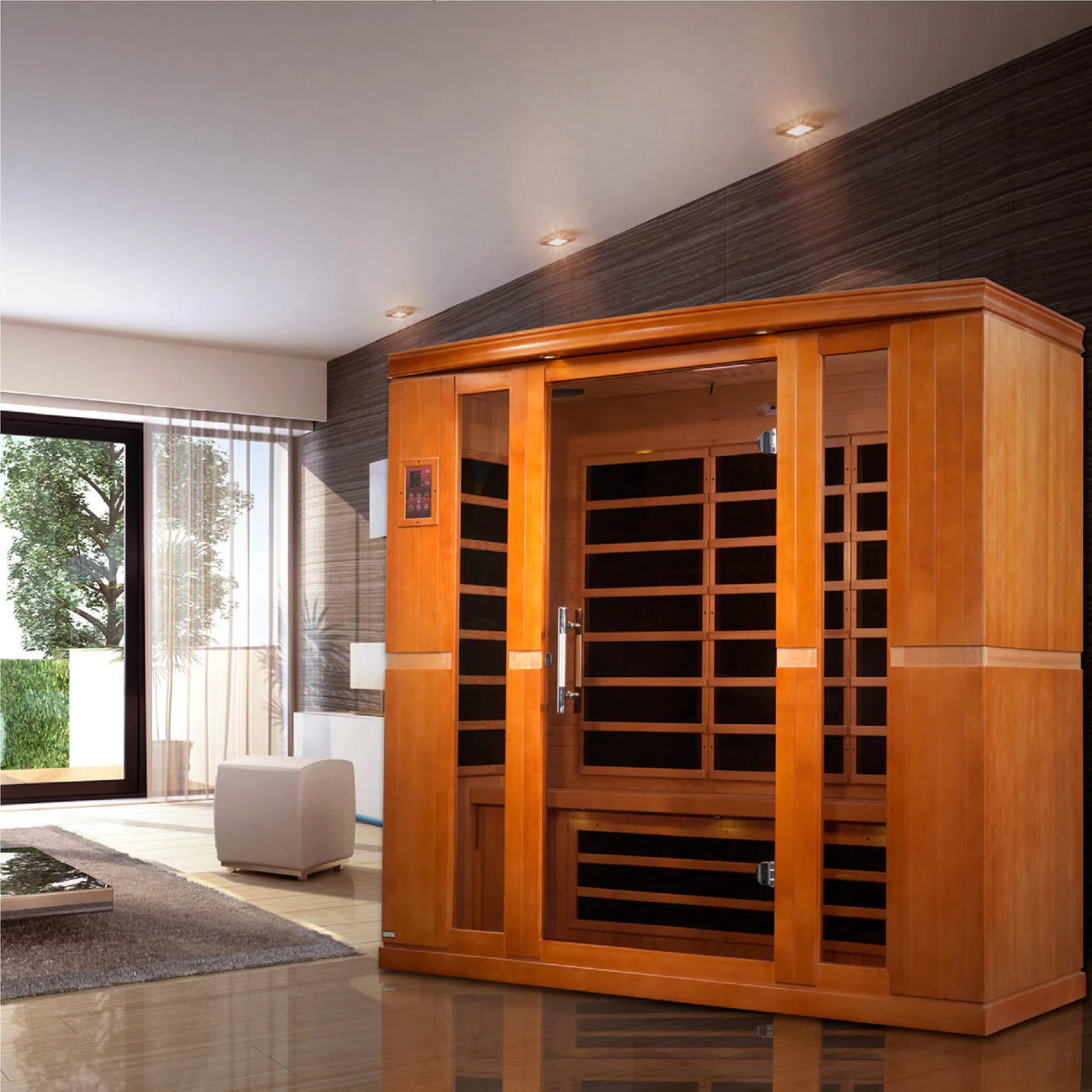 Dynamic Bergamo 4 Person Ultra Low EMF Far IR Sauna - Image 4
