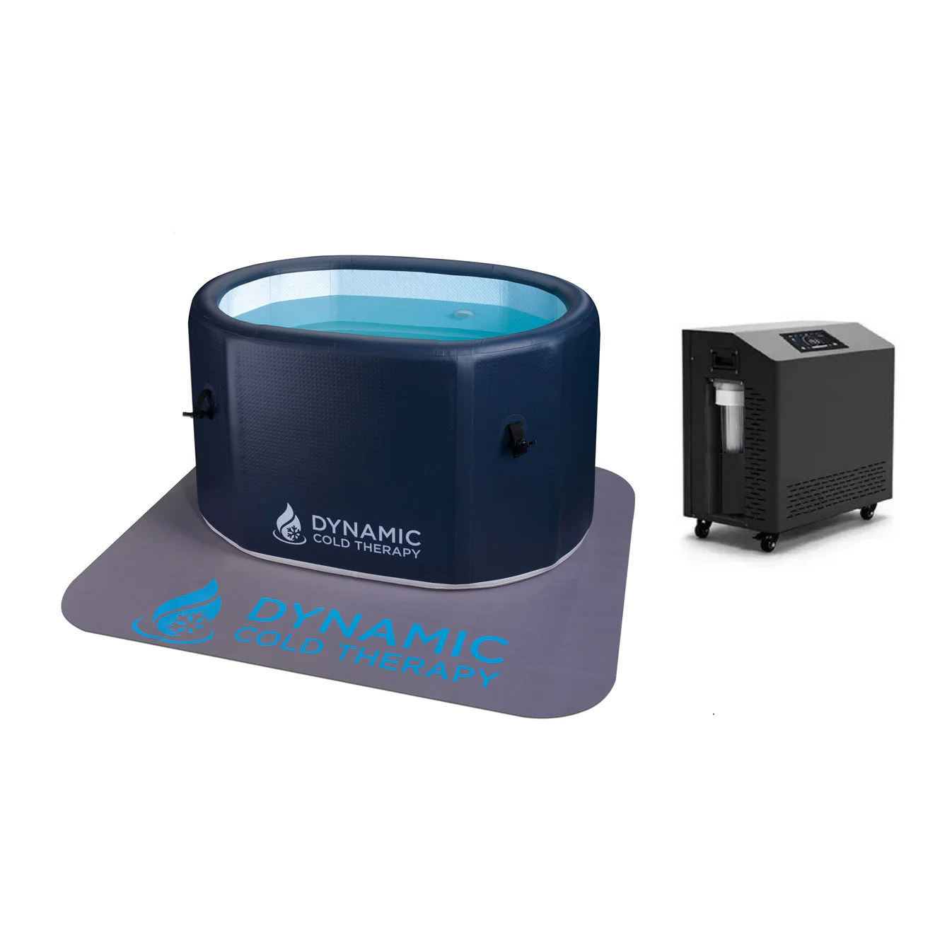 Dynamic Cold Therapy Inflatable Oval Cold Plunge with Chiller - Image 3