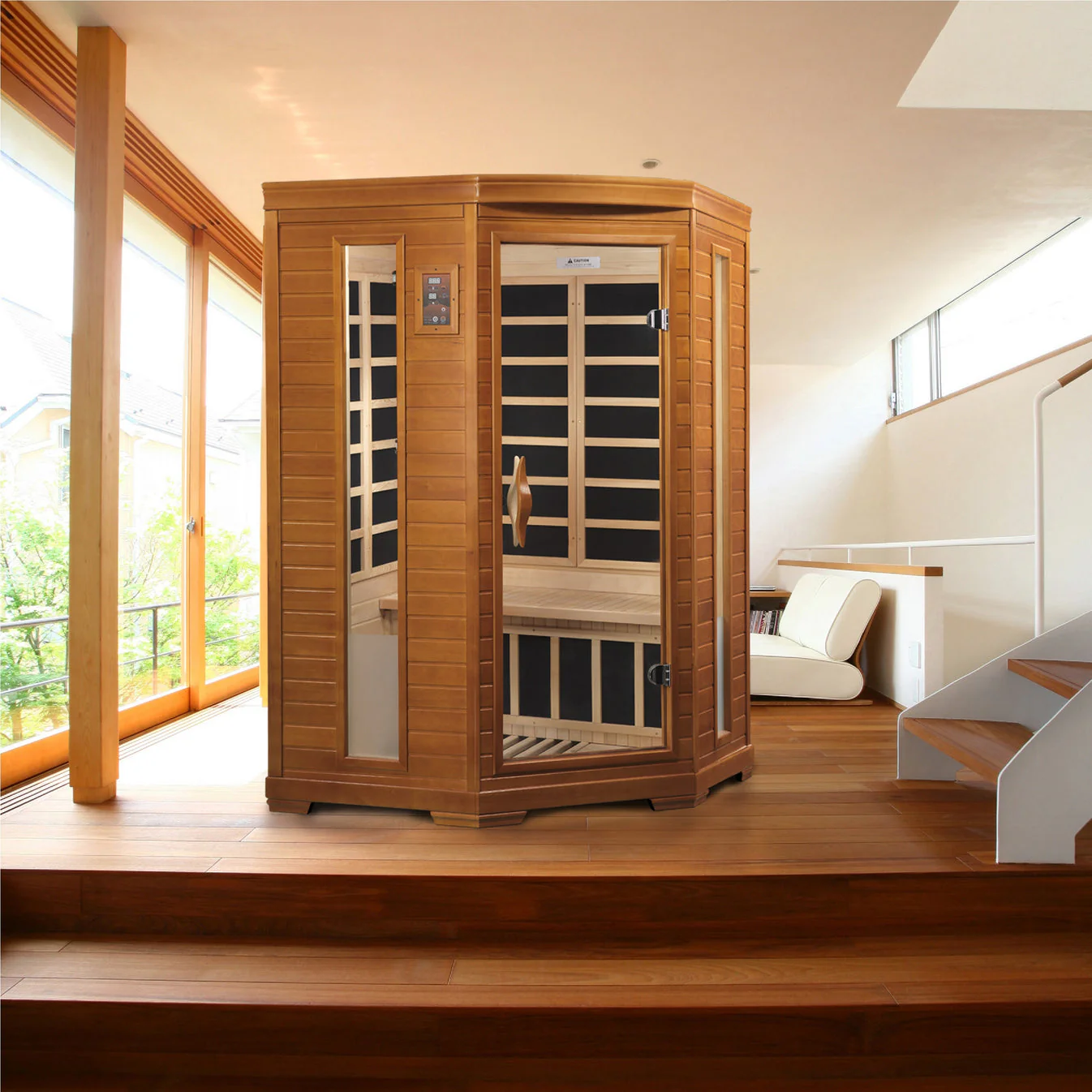 Dynamic Heming 2 Person Low EMF Far IR Sauna - Image 3