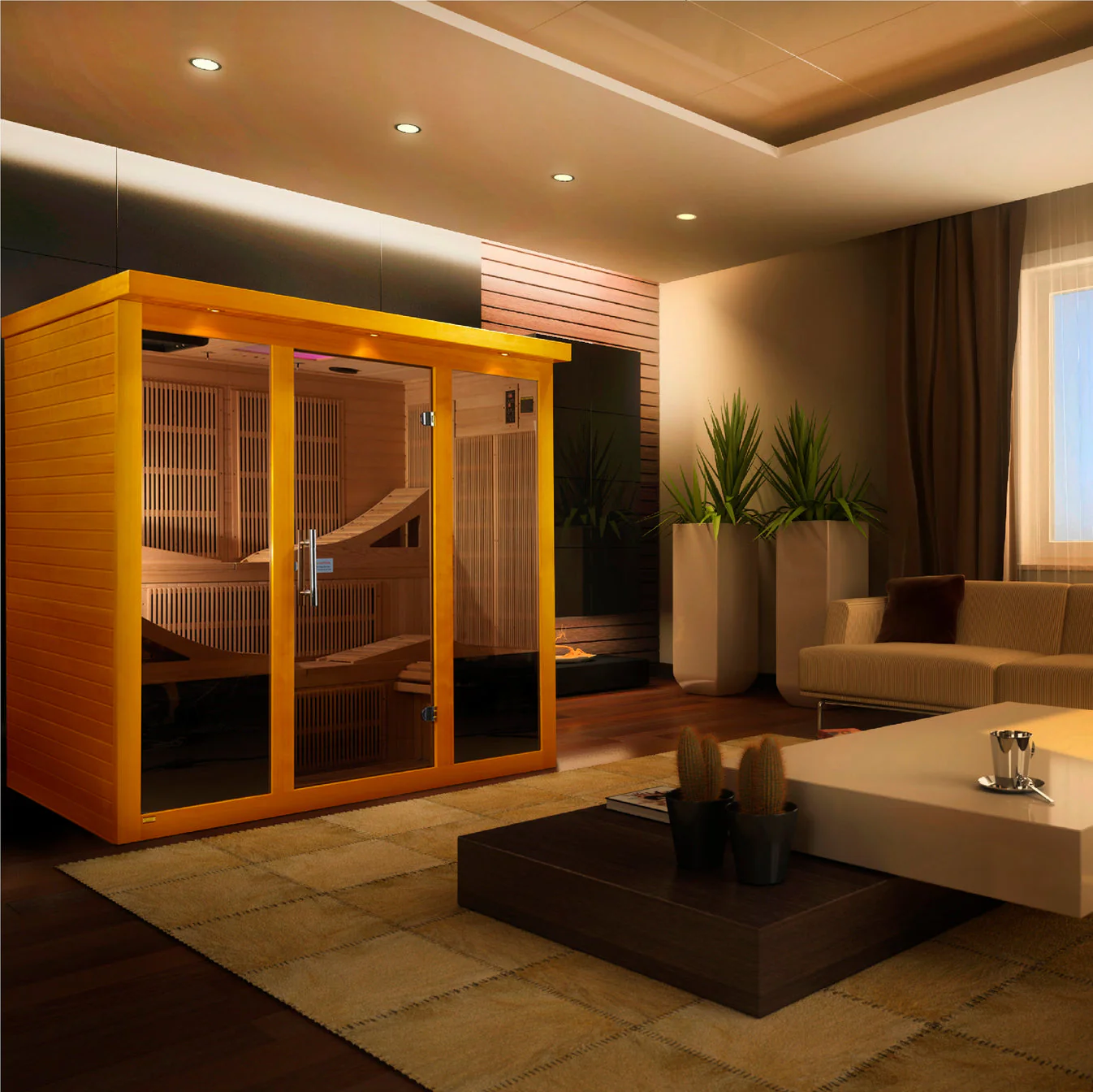 Dynamic Monaco Elite 6 Person Ultra Low EMF Far IR Sauna - Image 6