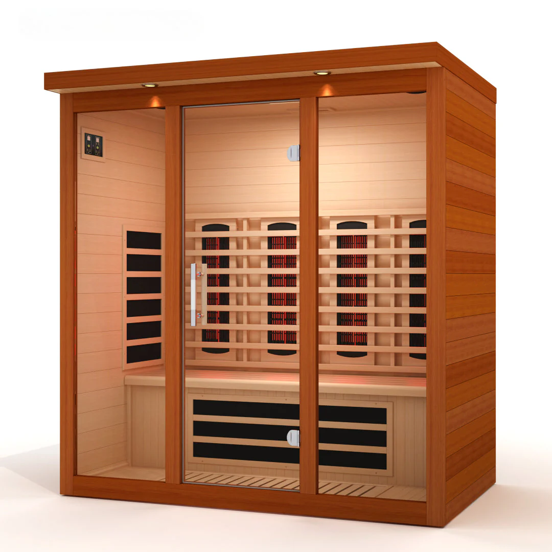 Dynamic Vila Grande 4 Person Full Spectrum Nero Zero EMF FAR IR Sauna - Image 2