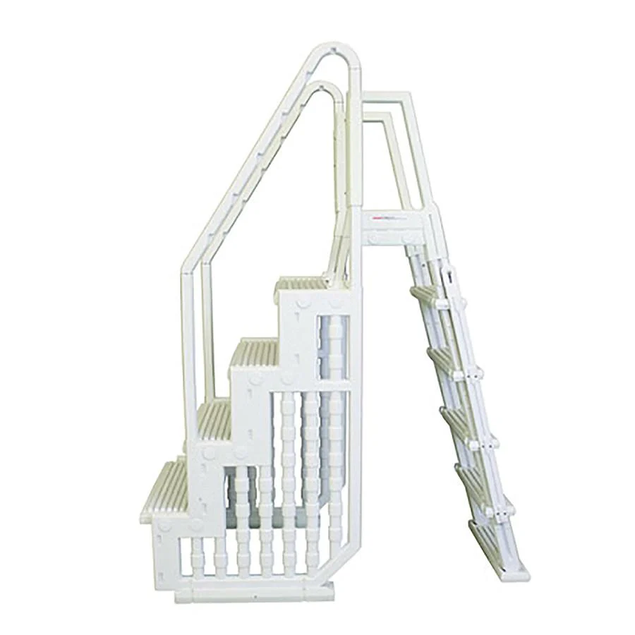 Easy Pool Step With Outside Ladder for Above Ground Pools