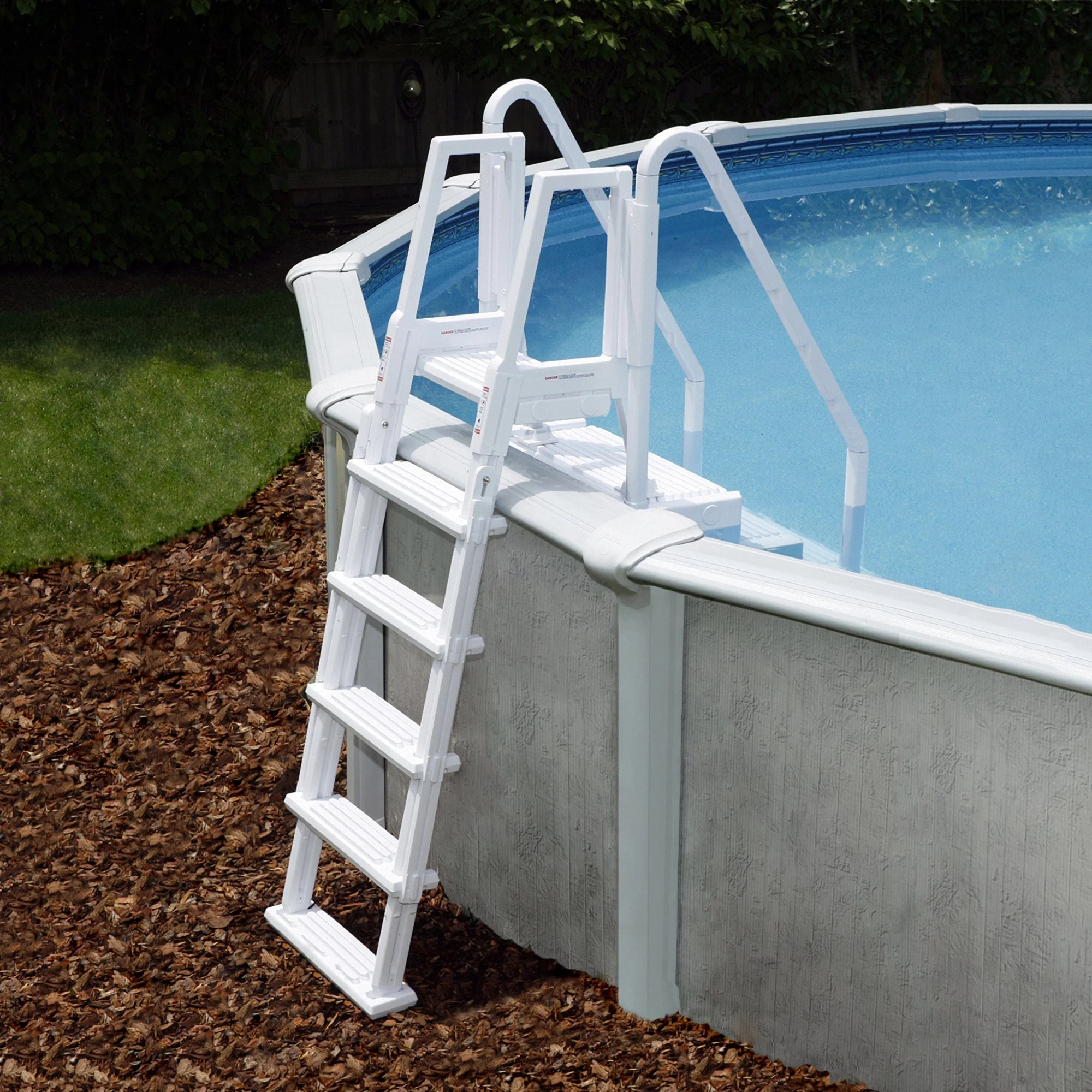 Easy Pool Step With Outside Ladder for Above Ground Pools - Image 2