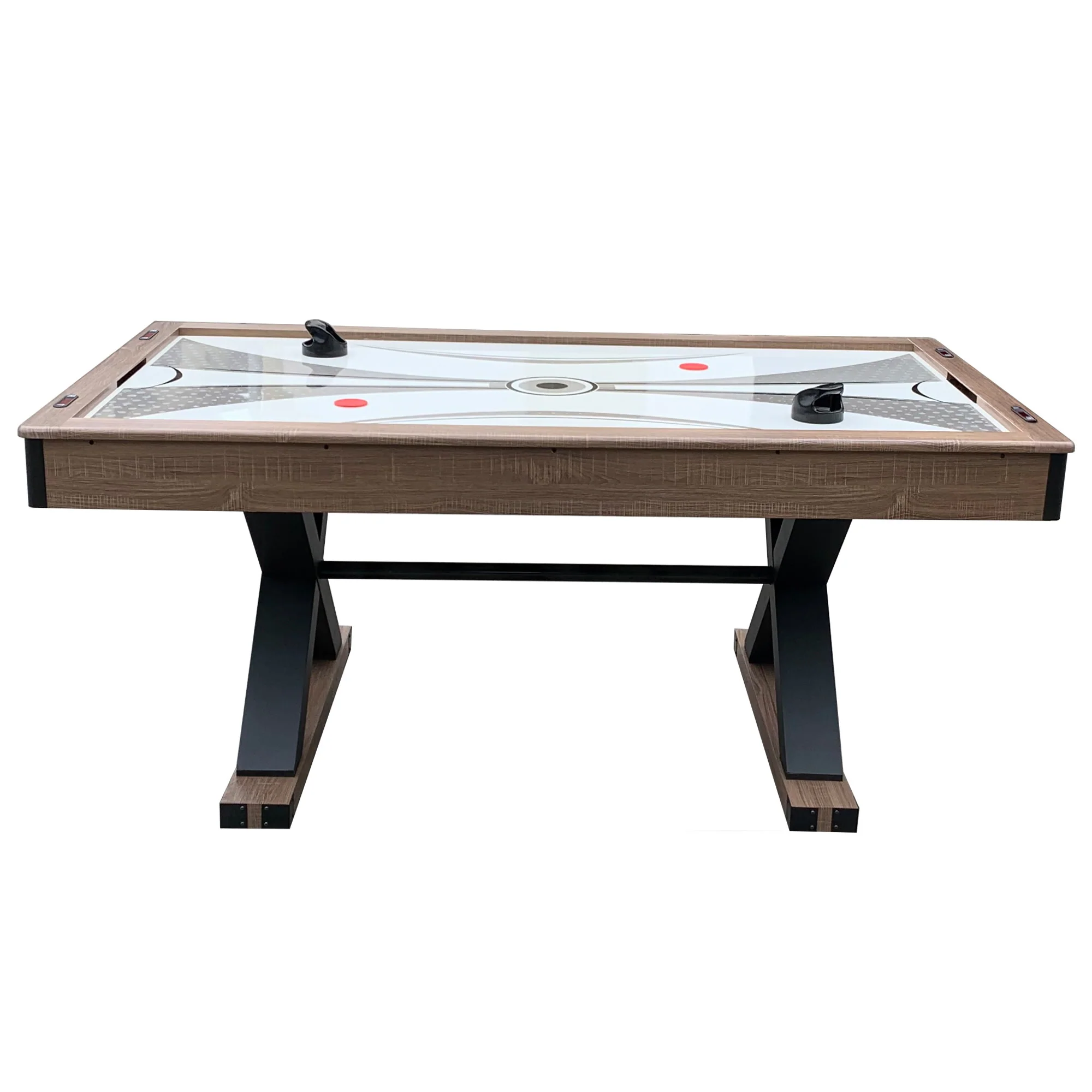 Excalibur 6-ft Driftwood Air Hockey Table with Table Tennis - Image 8