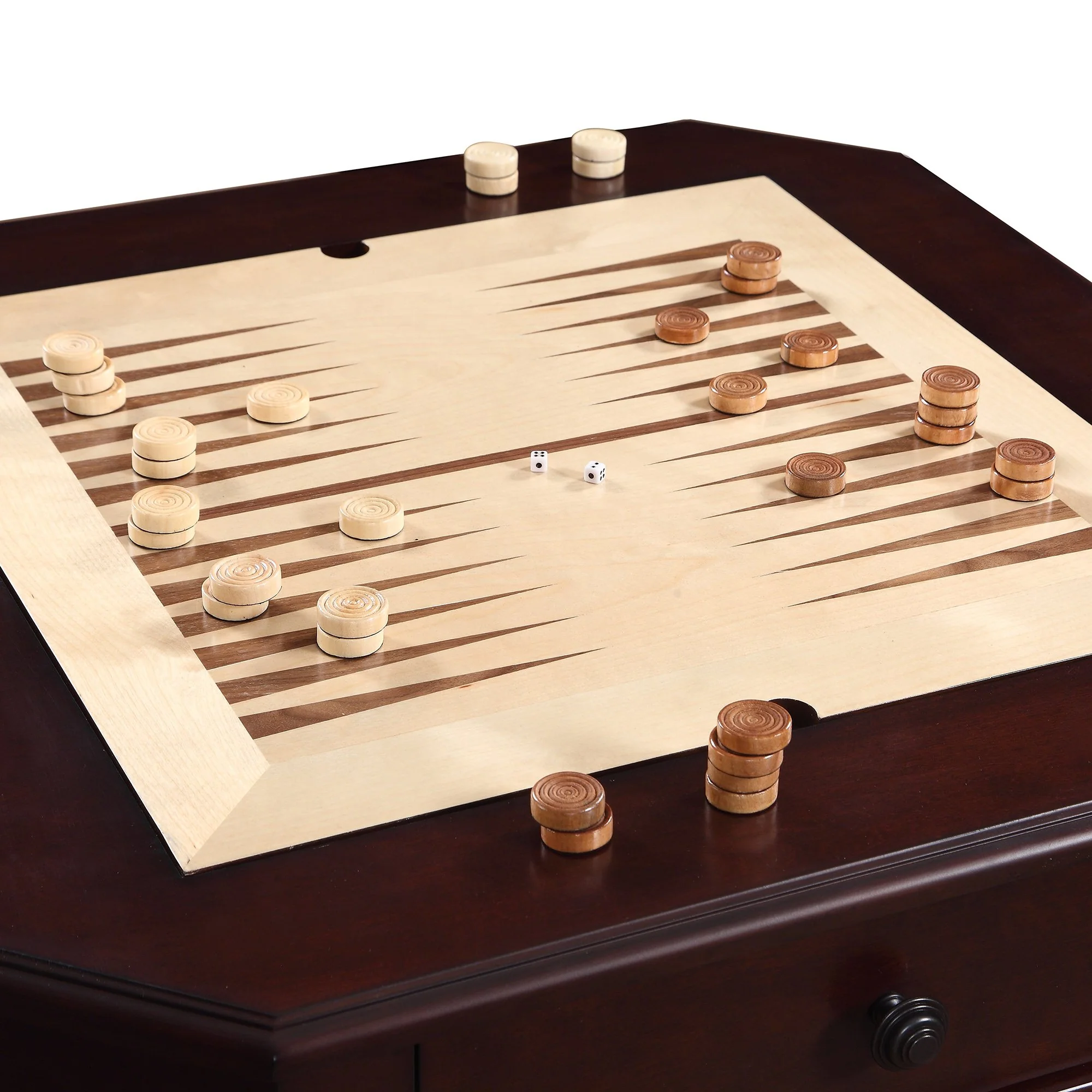 Fortress Chess, Checkers and Backgammon Game Table and Chairs Set - Image 5