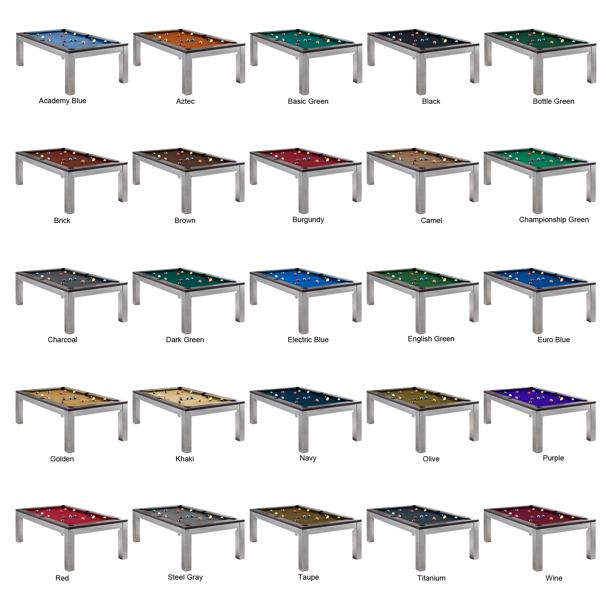 Genoa 7' or 8' Slate Pool Table With Dining Top - Image 16