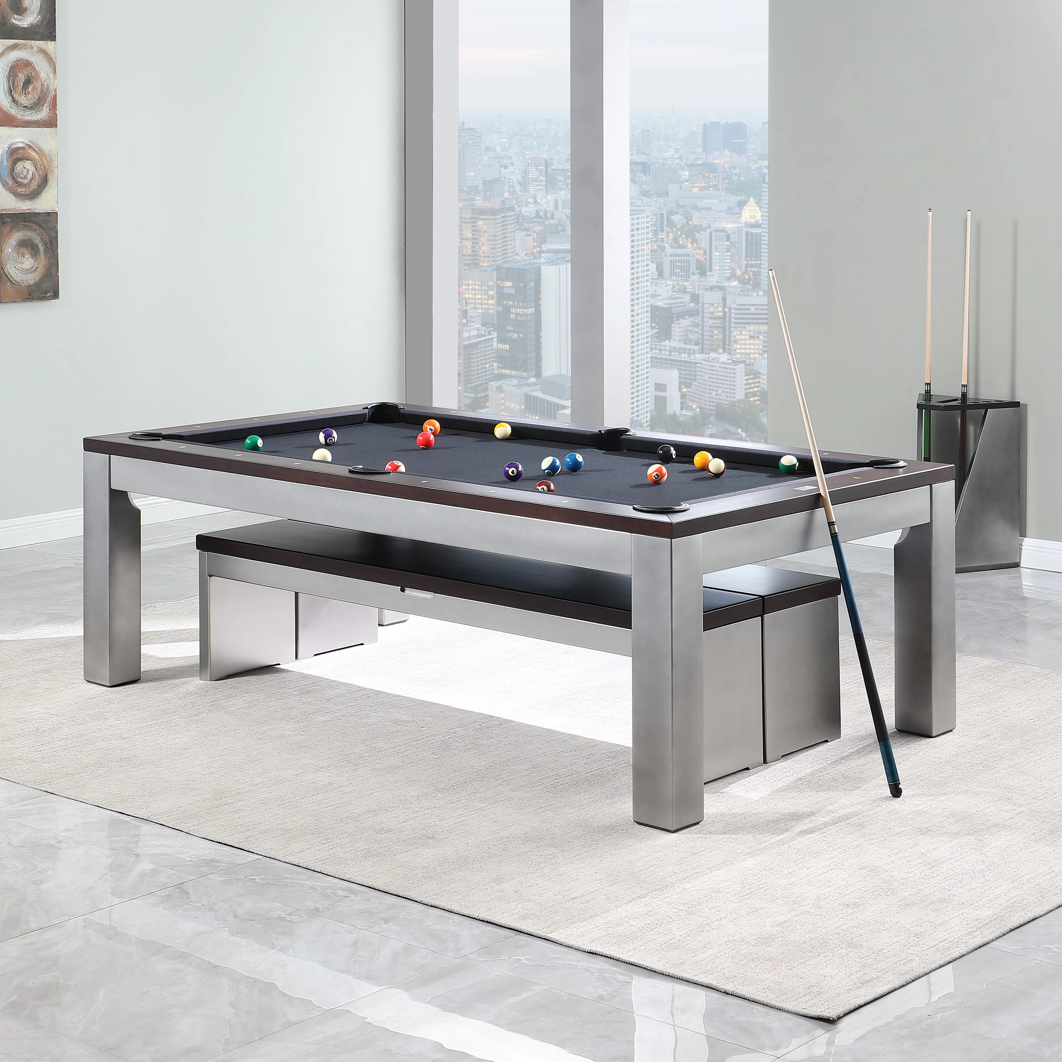 Genoa 7' or 8' Slate Pool Table With Dining Top - Image 4
