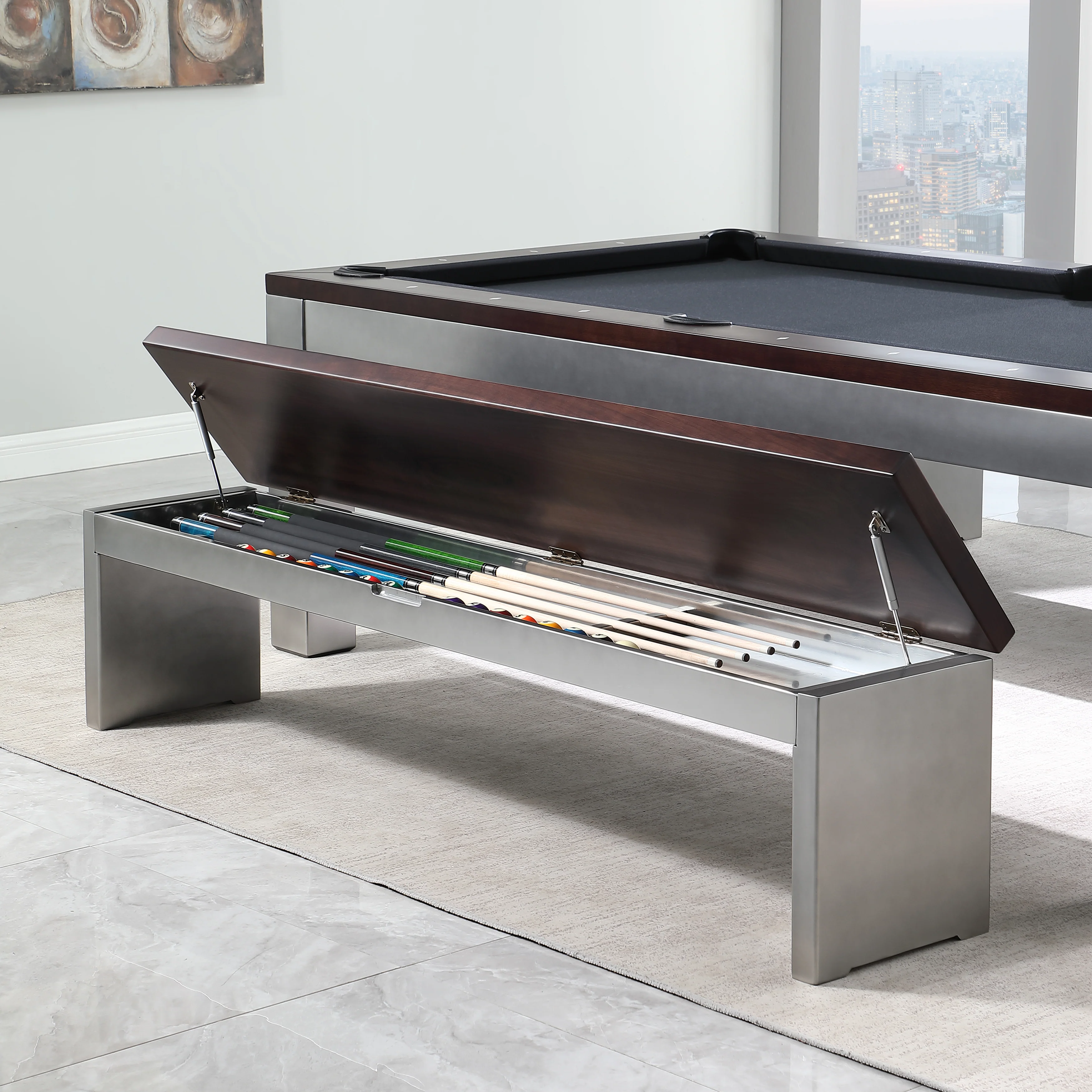 Genoa 7' or 8' Slate Pool Table With Dining Top - Image 8