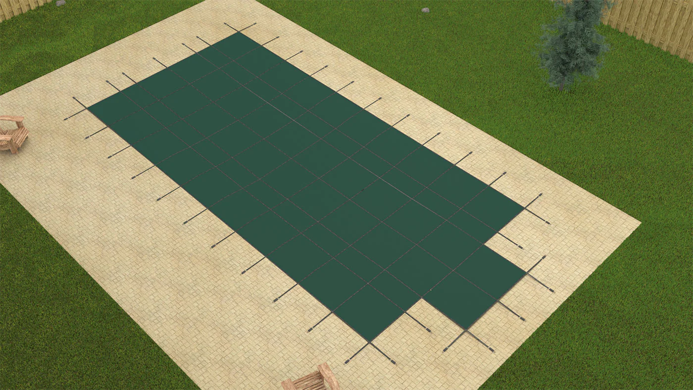 GLI ProMesh Swimming Pool Rectangle Safety Cover with Security Anchors - Image 9