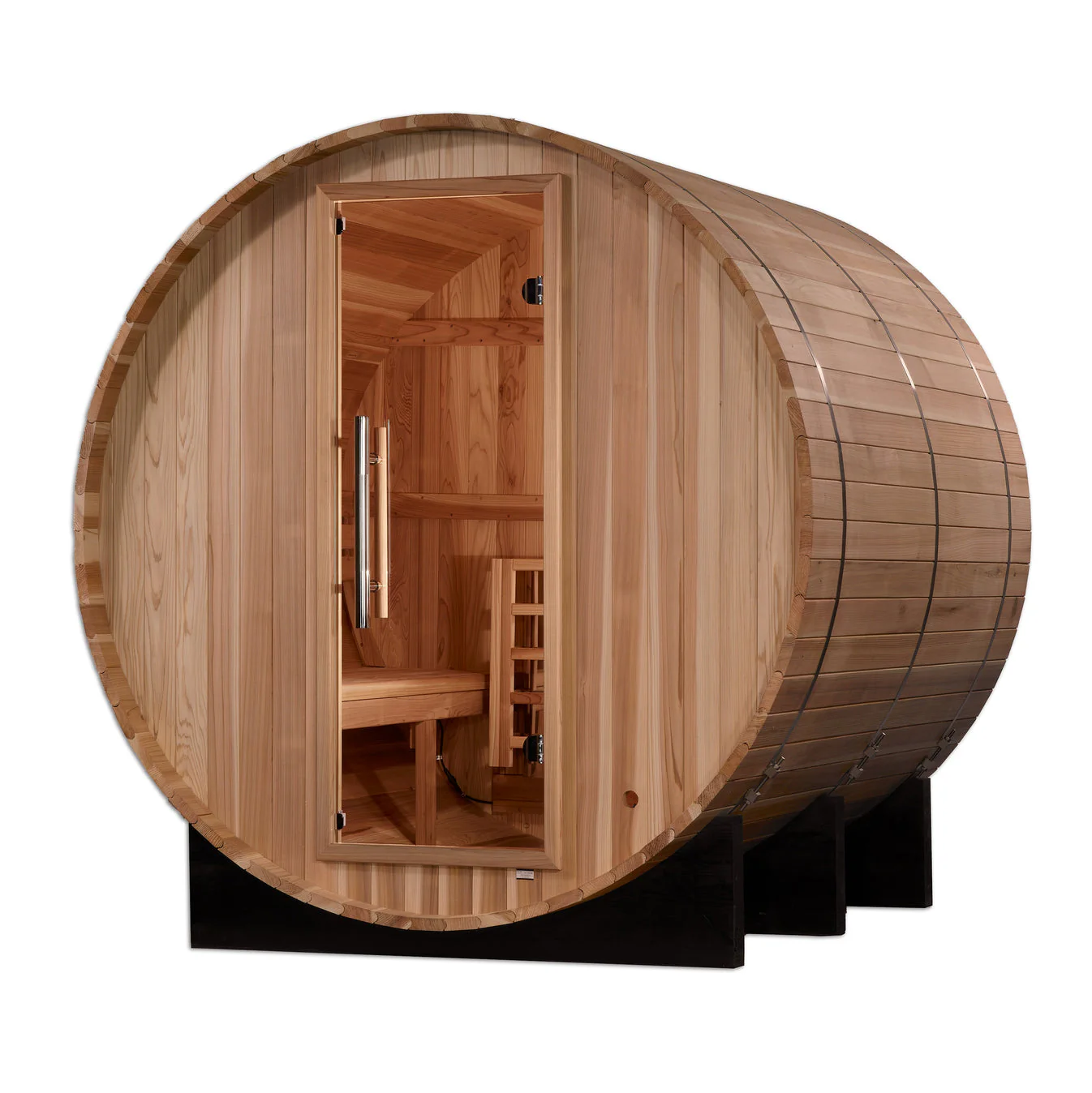 Golden Designs Arosa 4 Person Barrel Traditional Sauna - Image 3