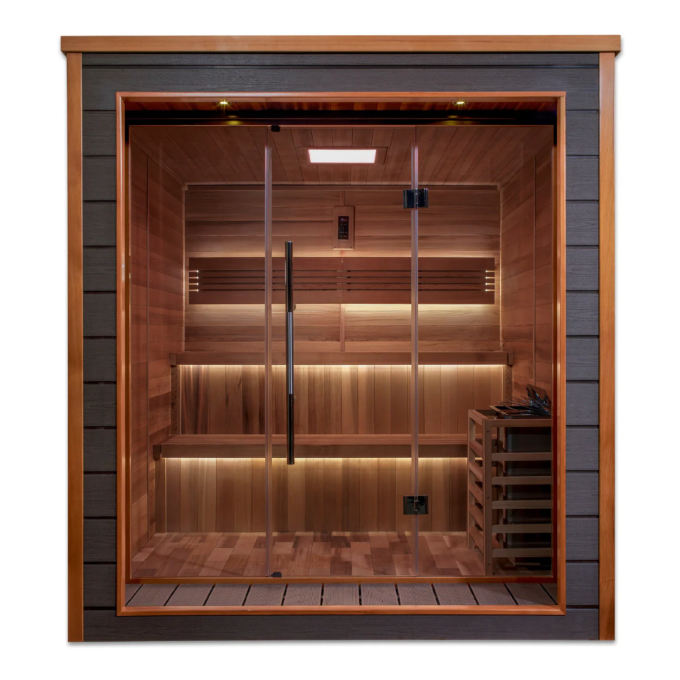 Golden Designs Bergen 6 Person Outdoor-Indoor Traditional Sauna - Image 2