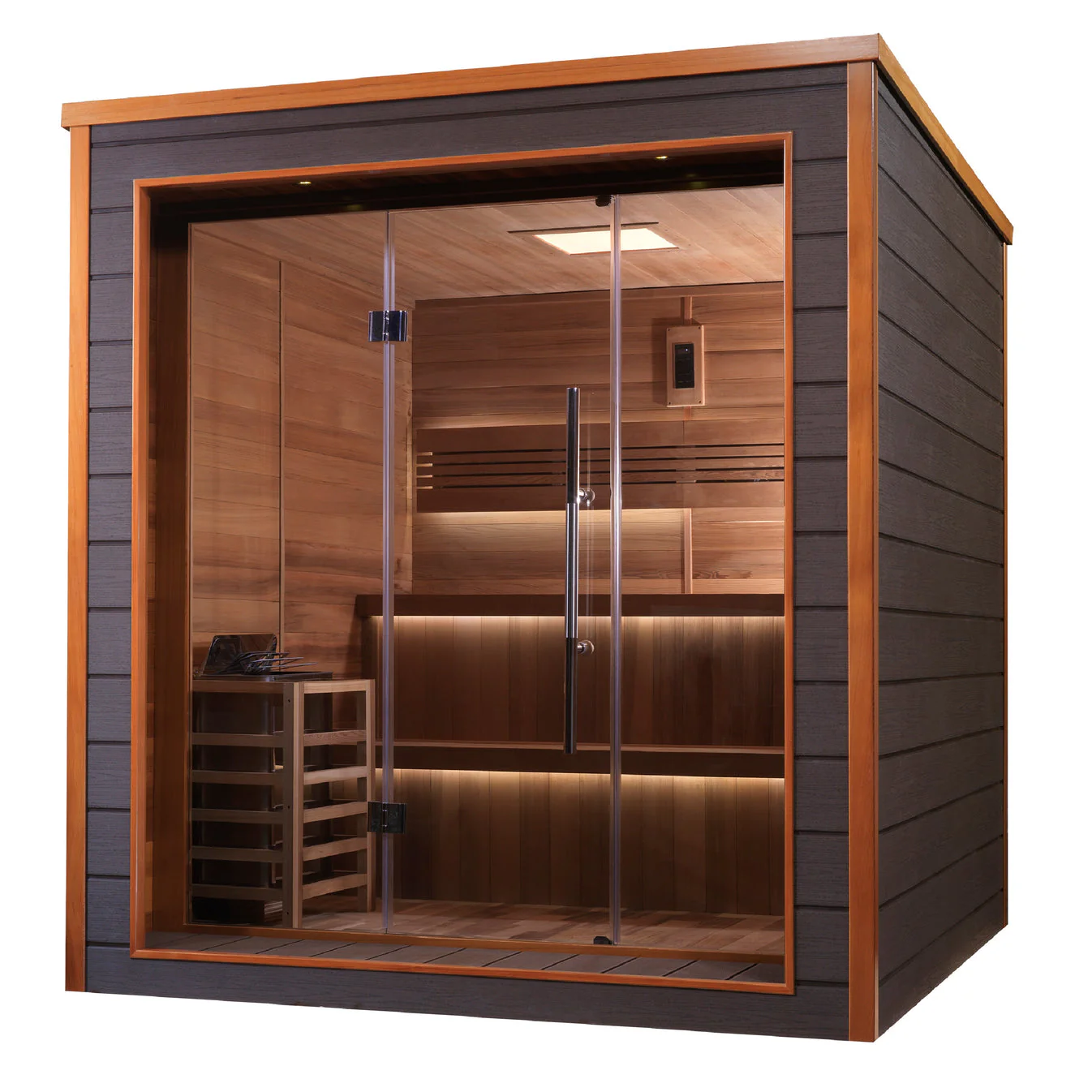 Golden Designs Bergen 6 Person Outdoor-Indoor Traditional Sauna - Image 3
