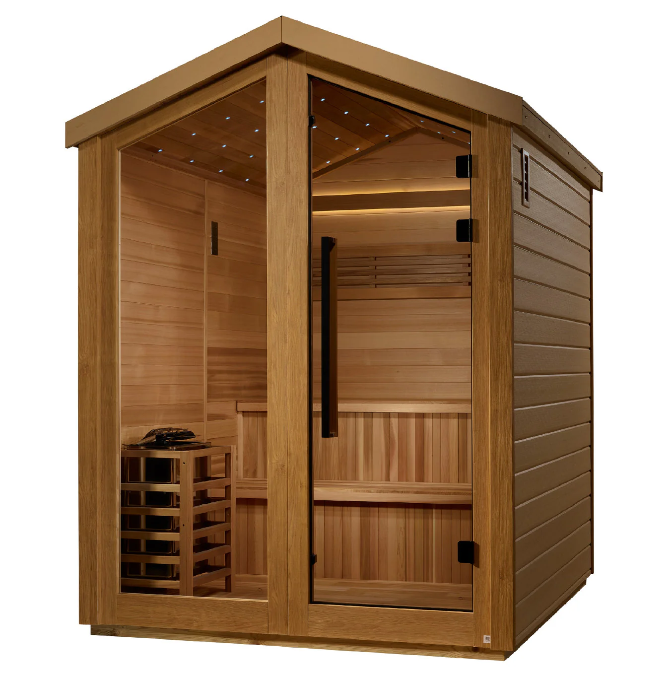 Golden Designs Kaarina 6 Person Barn Outdoor Traditional Sauna - Image 3