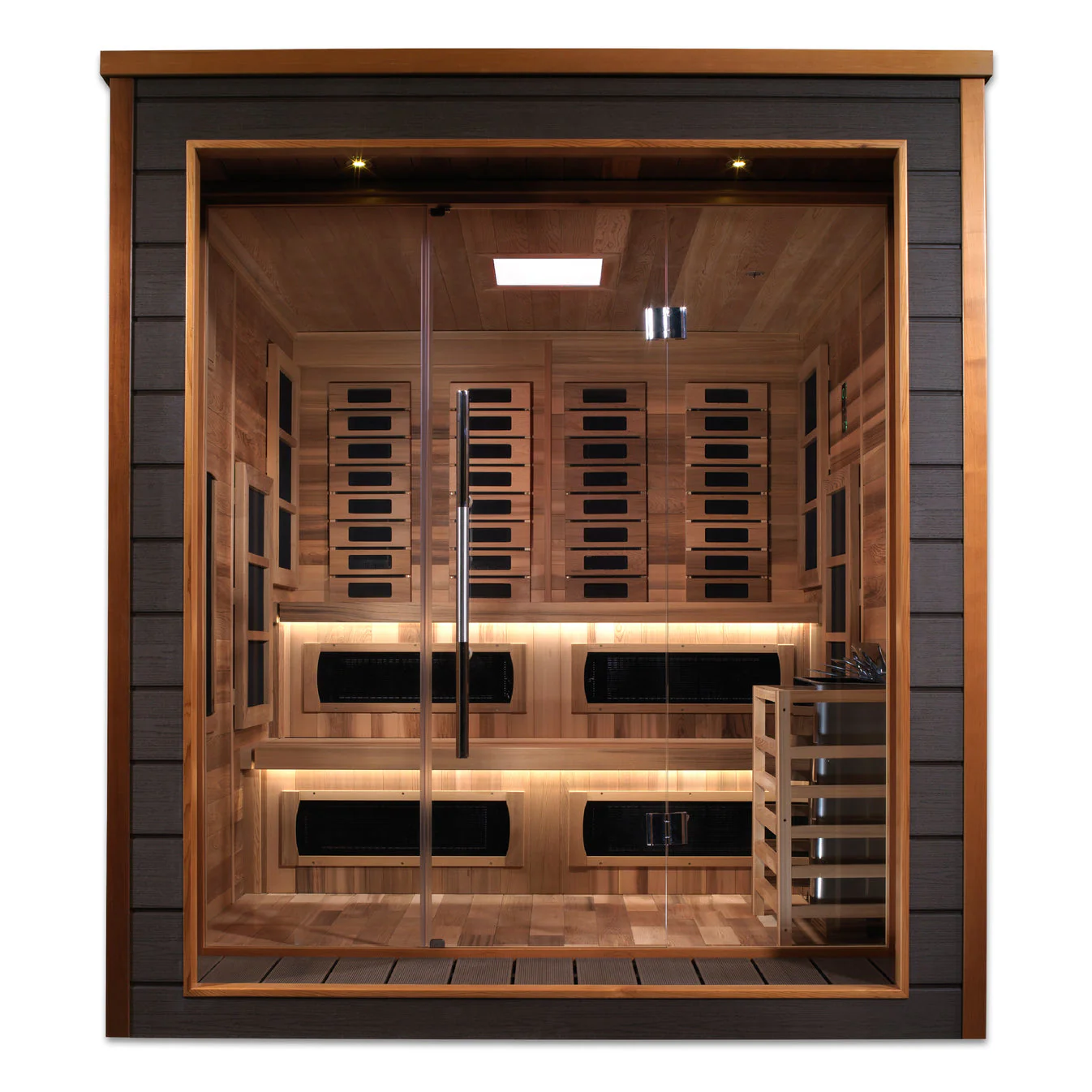 Golden Designs Karlstad 6 Person Outdoor-Indoor PureTech™ Hybrid Full Spectrum Sauna - Image 2
