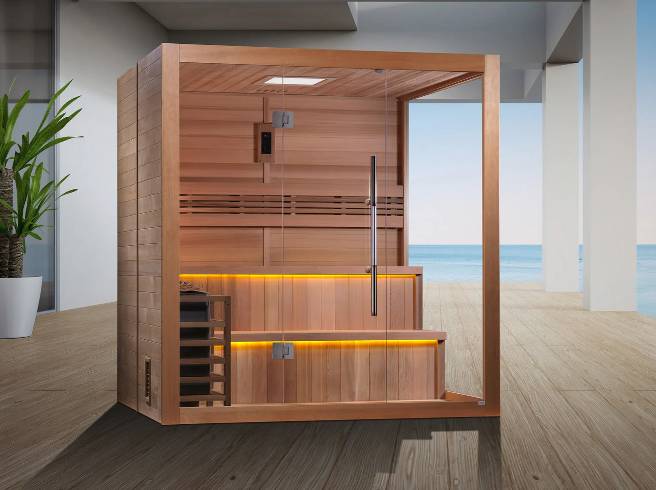 Golden Designs Kuusamo 6 Person Traditional Sauna - Image 5