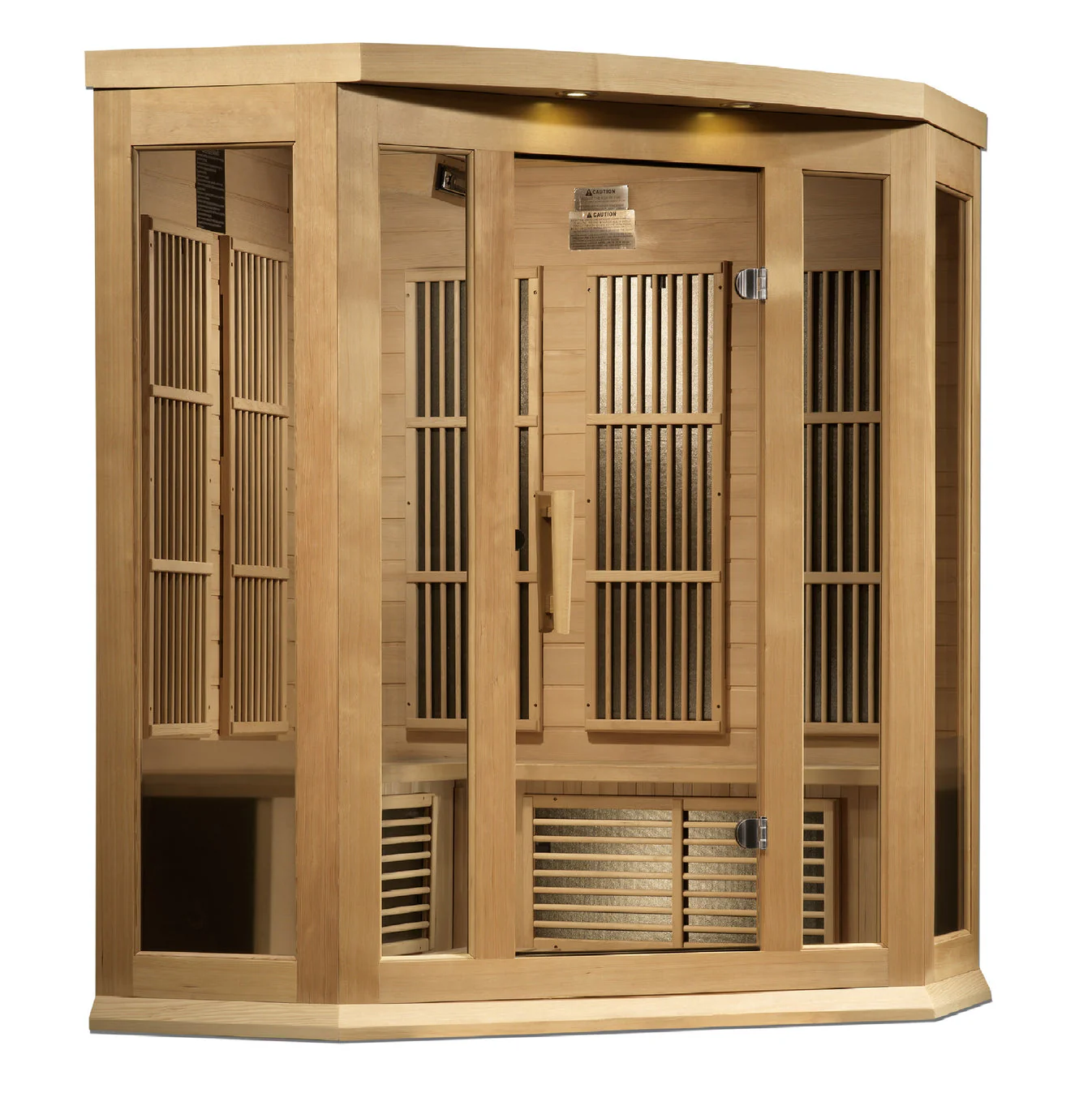 Maxxus 3 Person Corner Near Zero EMF FAR IR Sauna