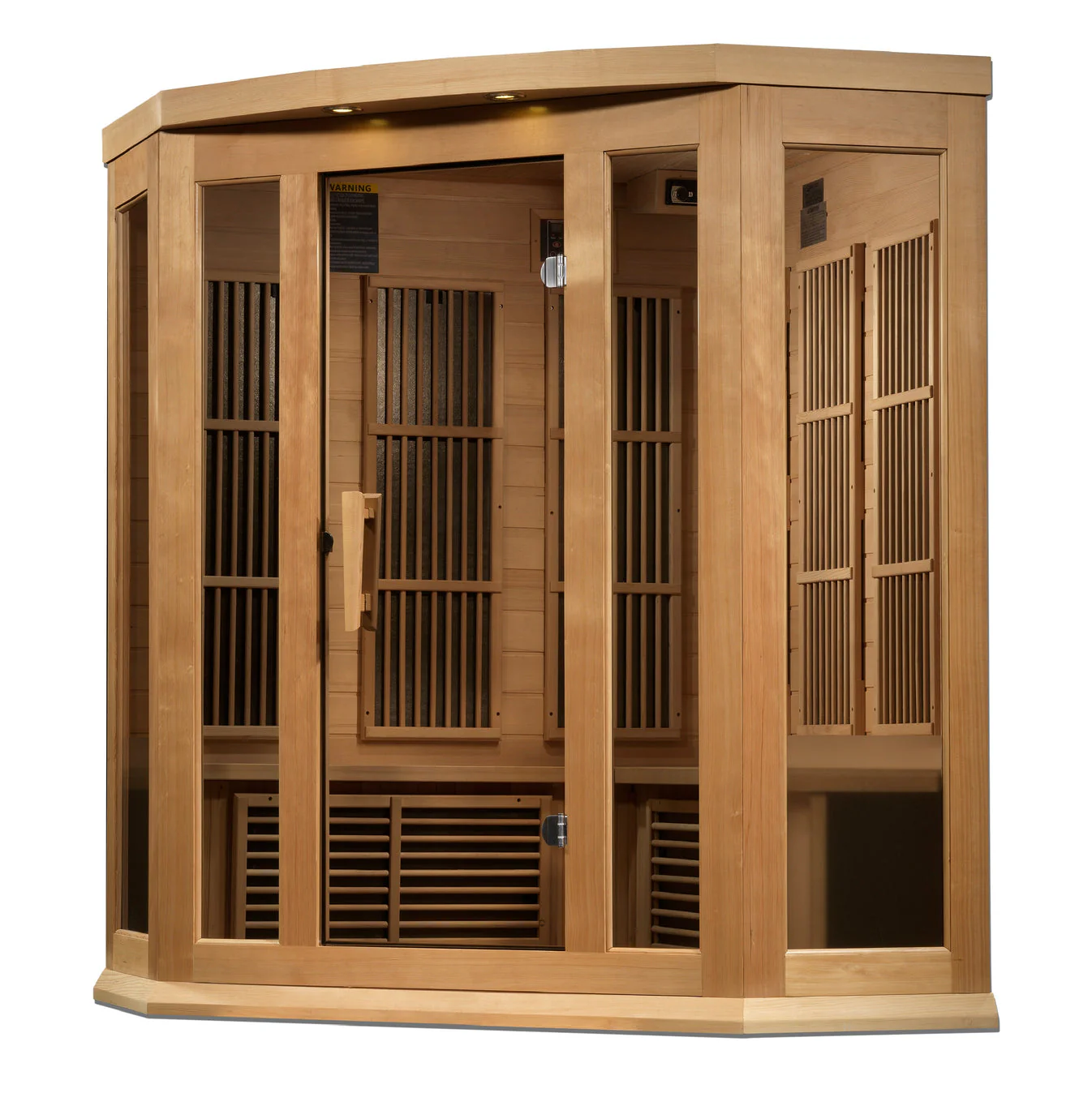 Maxxus 3 Person Corner Near Zero EMF FAR IR Sauna - Image 3