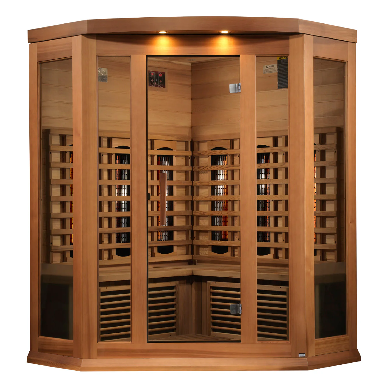 Maxxus 3 Person Full Spectrum IR Corner Sauna - Image 2