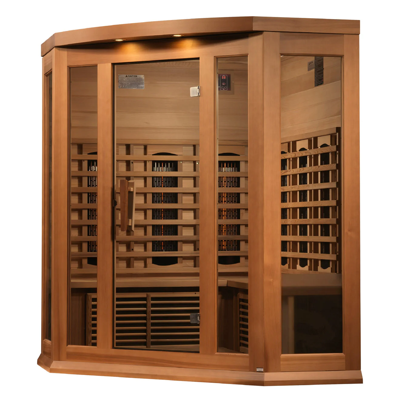 Maxxus 3 Person Full Spectrum IR Corner Sauna - Image 3