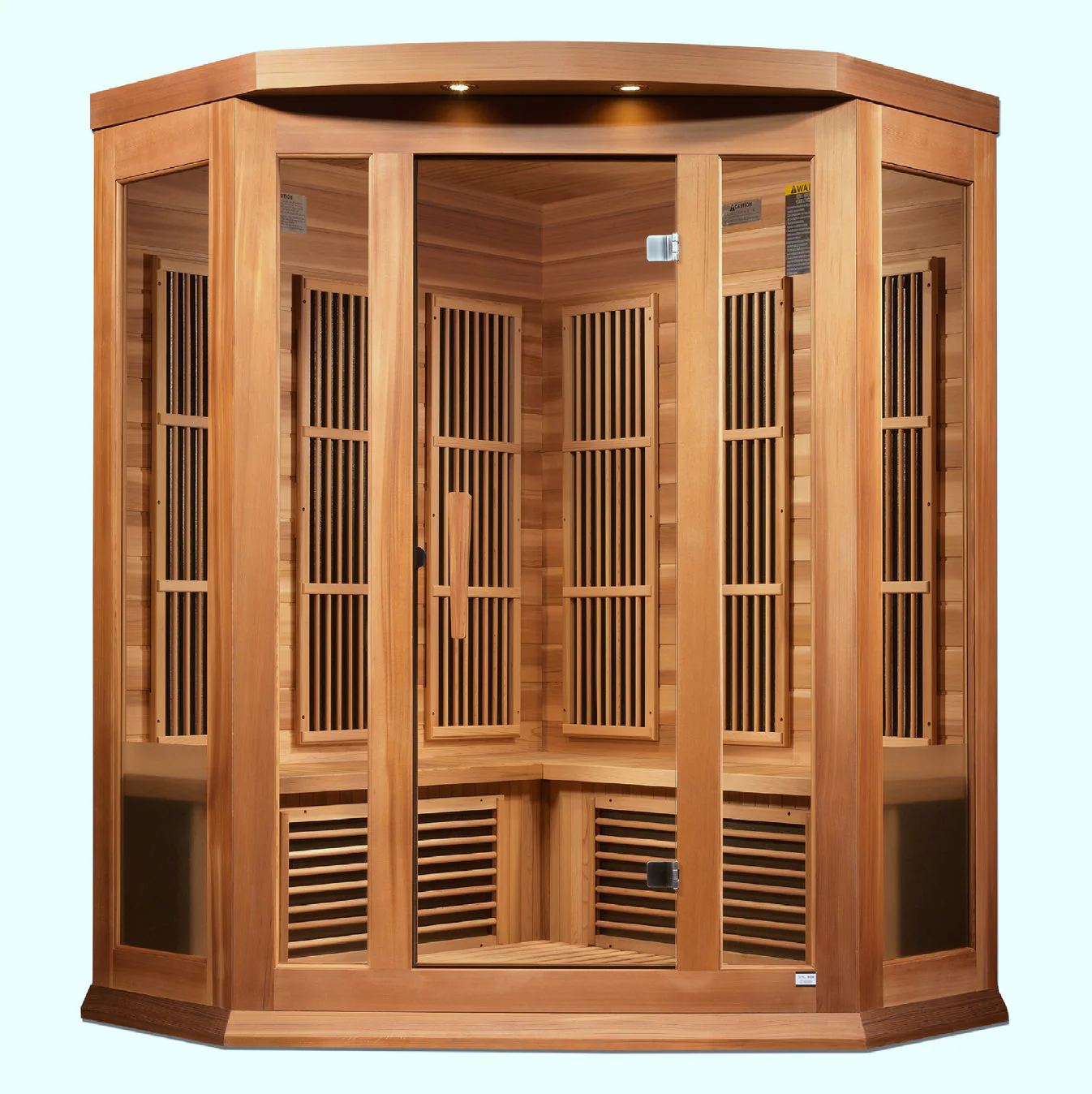 Maxxus Avignon 3 Person Corner Near Zero EMF FAR IR Sauna - Image 3