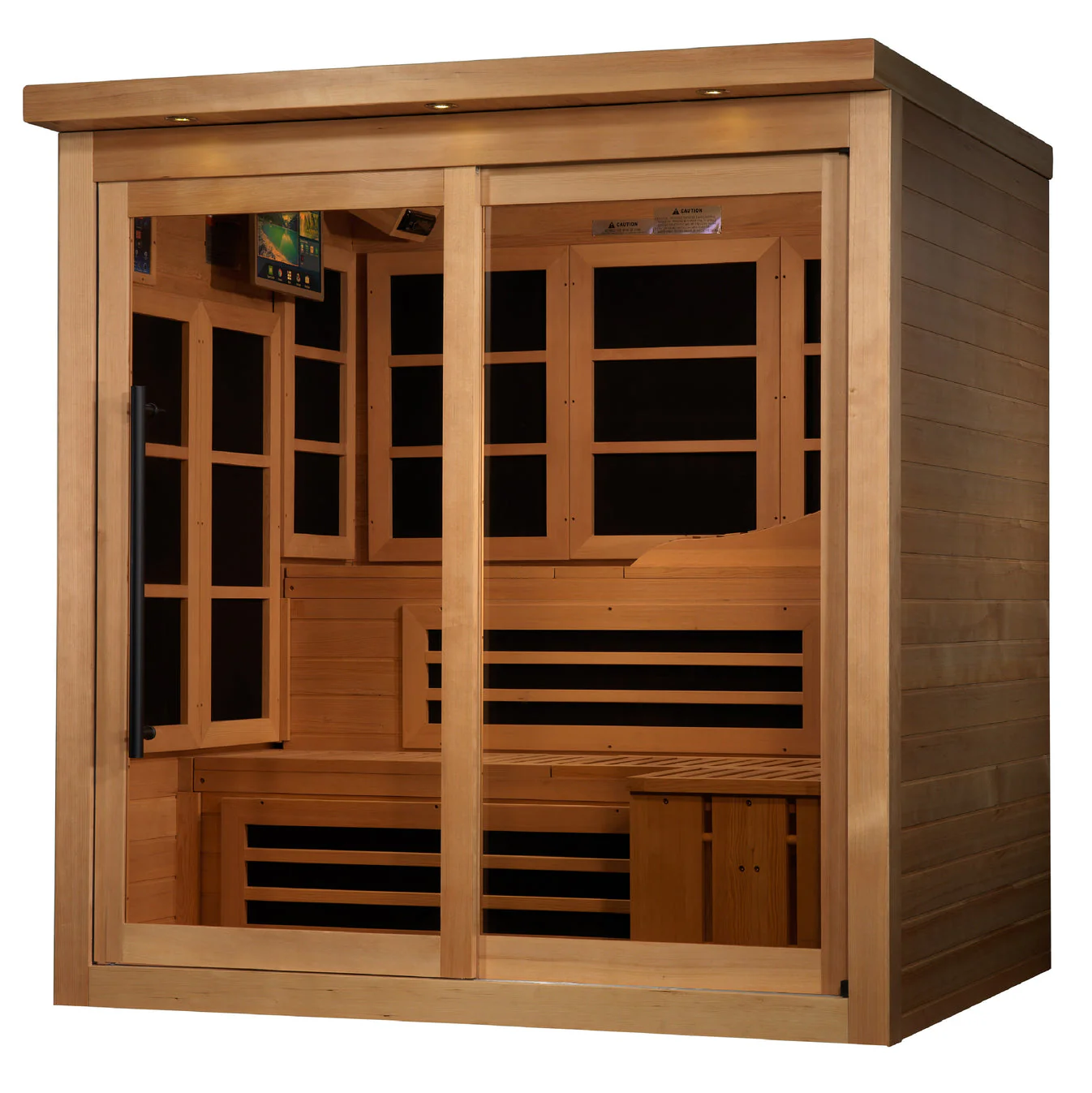 Golden Designs Monaco Limited Edition Elite 6 Person Near Zero EMF Far IR Sauna - Image 3